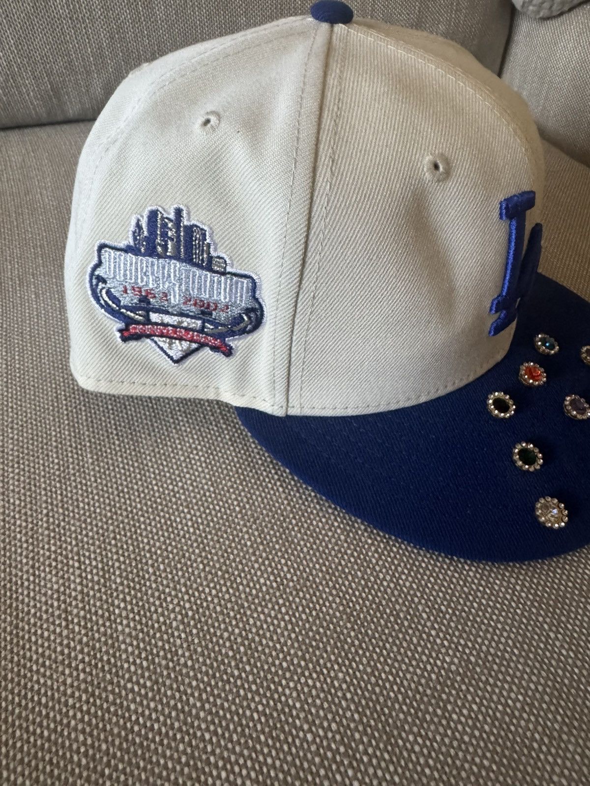 Hat Club Hat Club Blue Custom LA Patch 7 5/8 Size ONE SIZE - 3 Thumbnail