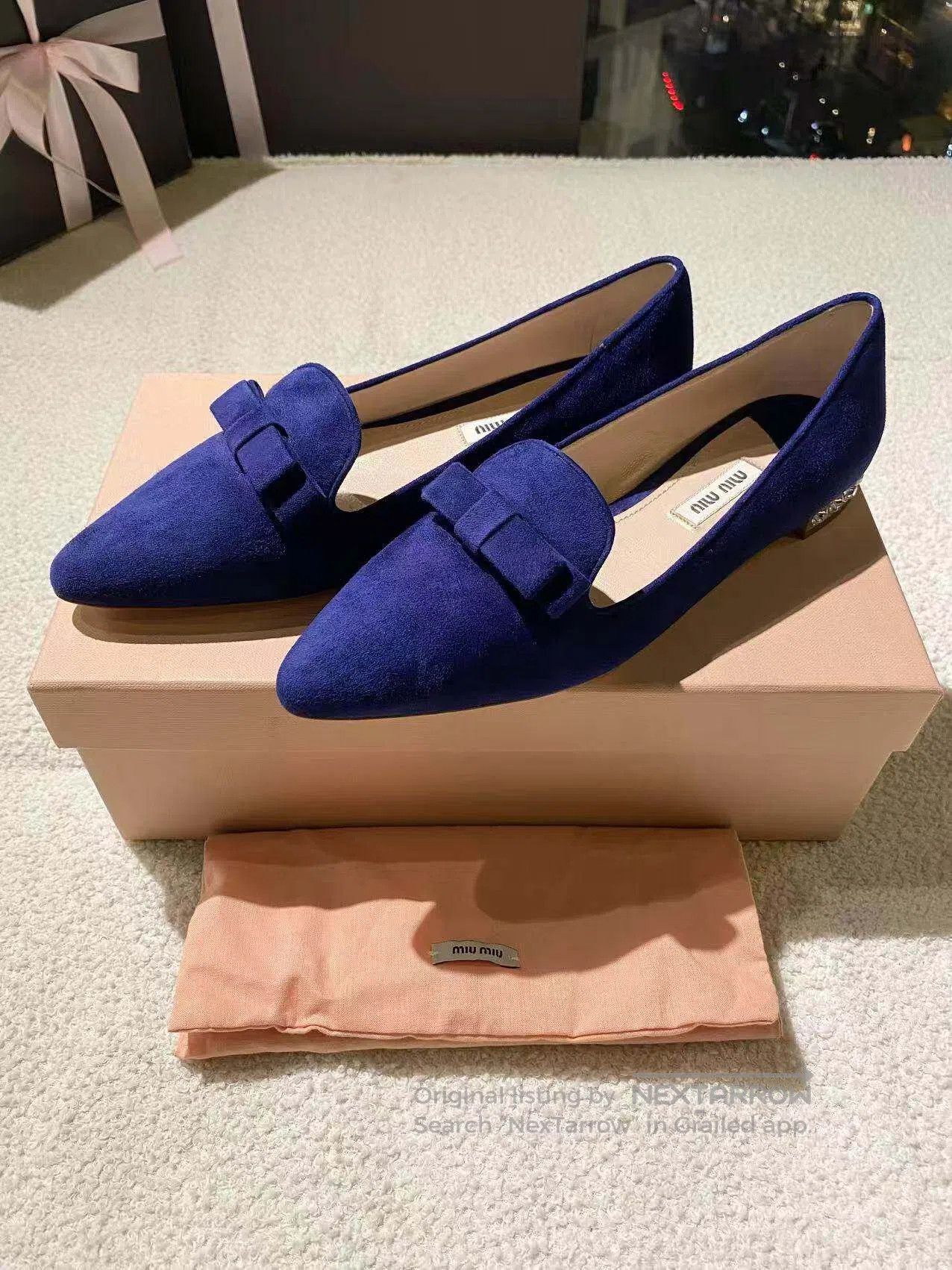 Miu Miu Miu Miu Rhinestone flats| Size US 6 / IT 36 - 2 Thumbnail