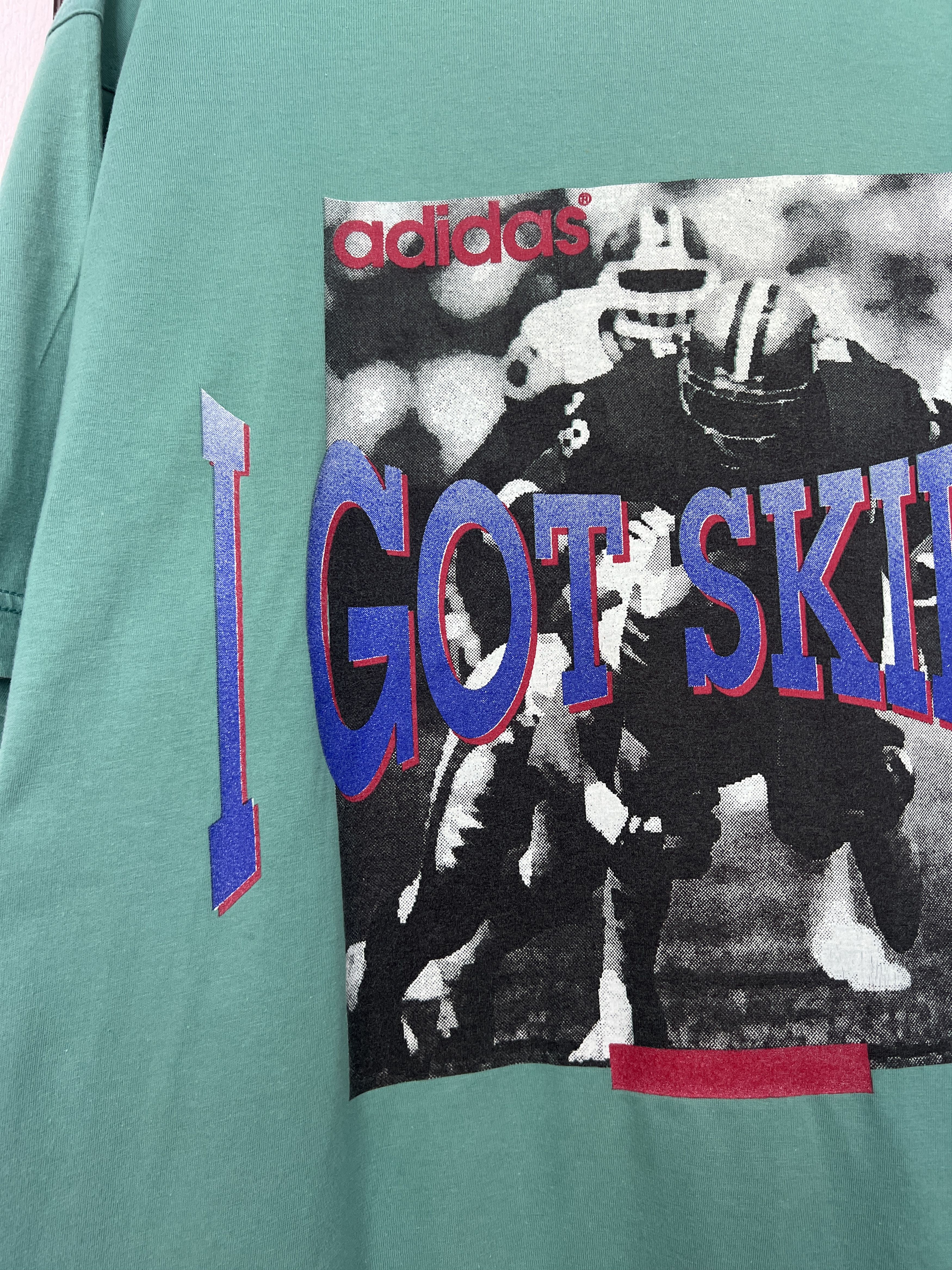 Adidas Vintage 90's Adidas Football NFL I Got Skillz Shirt Tee Size US L / EU 52-54 / 3 - 4 Thumbnail