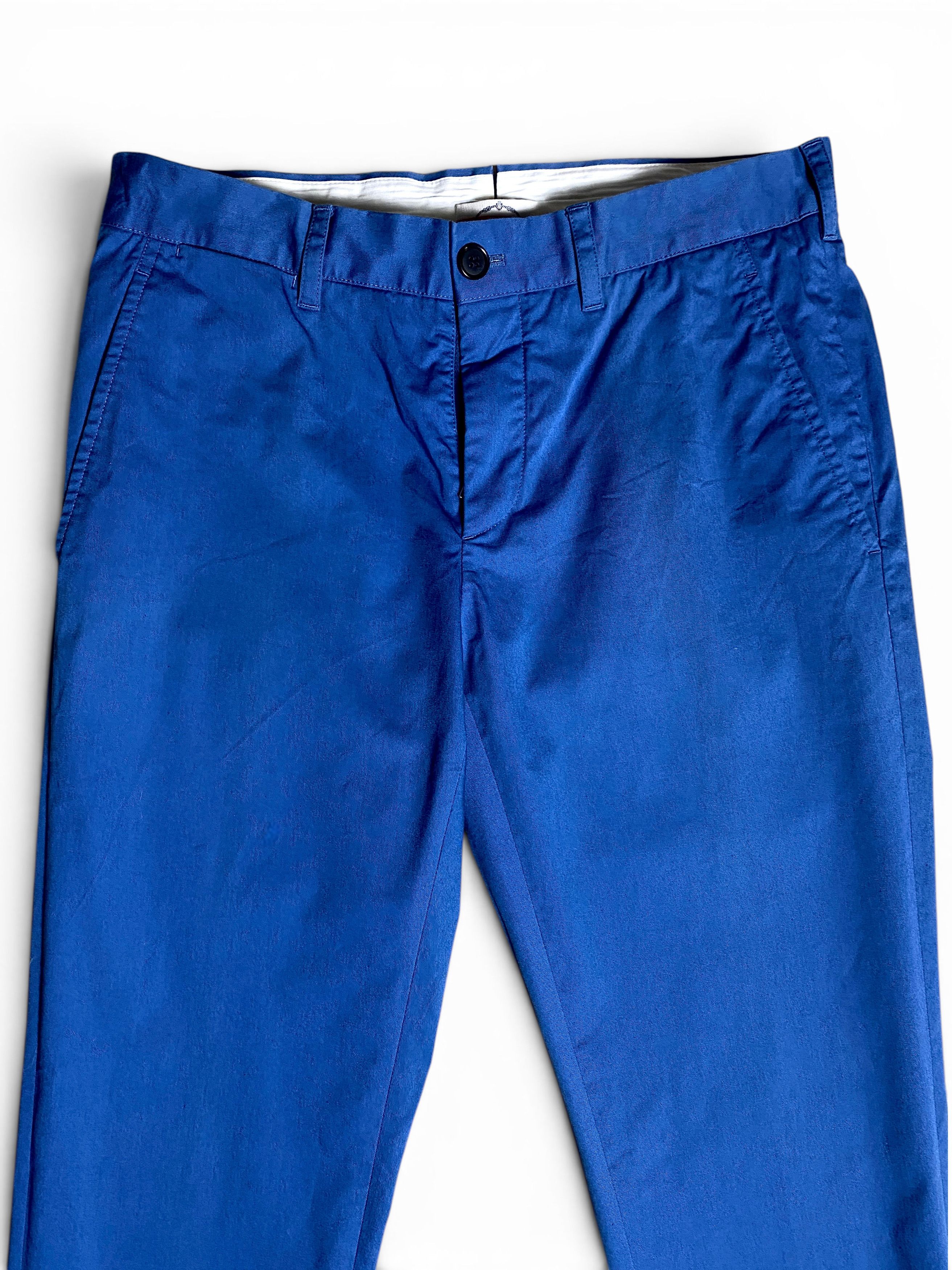 Prada Prada Milano Italy Light Blue Cotton Tab Logo Trousers Pants Size US 30 / EU 46 - 8 Thumbnail