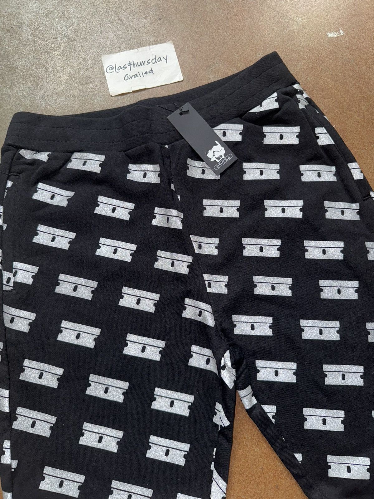 G59 Records $UICIDEBOY$ G59 Records Razor Sweatpants Black Medium Size US 32 / EU 48 - 3 Thumbnail