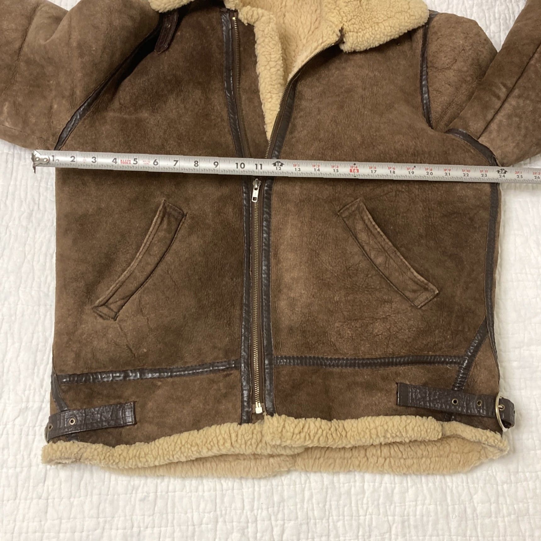 Vintage VINTAGE Adriana Bomber Jacket Men Brown Leather Full Zip 40 USA Size US XXS / EU 40 - 3 Thumbnail
