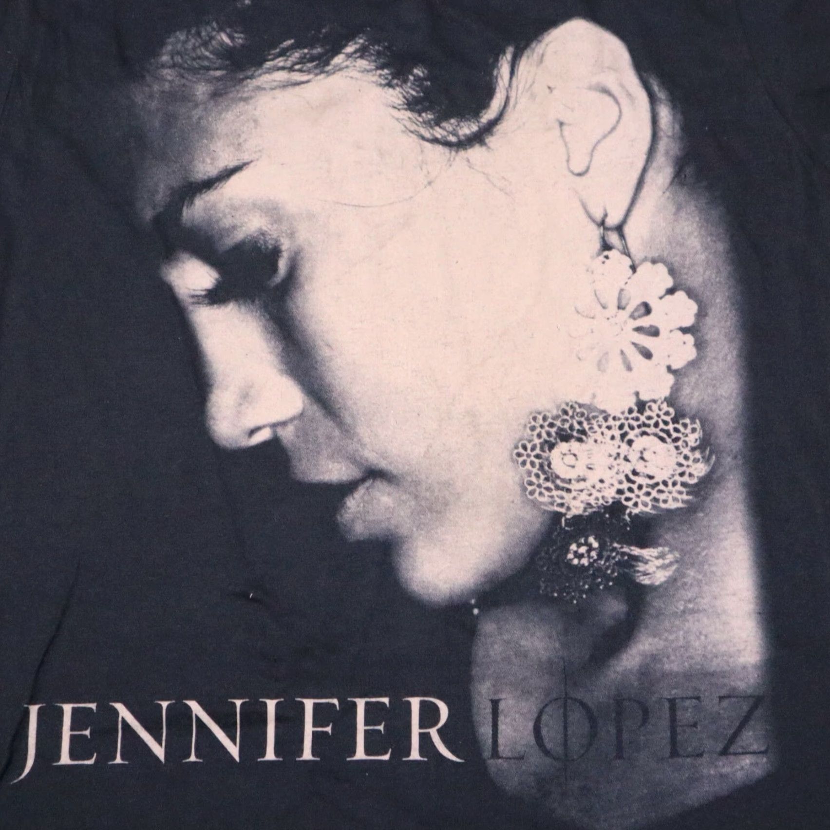 Vintage Jennifer Lopez Shirt Women's S Black Tee Short Sleeve Crew Neck Graphic Print 2010s Vintage No Size S / US 4 / IT 40 - 2 Thumbnail
