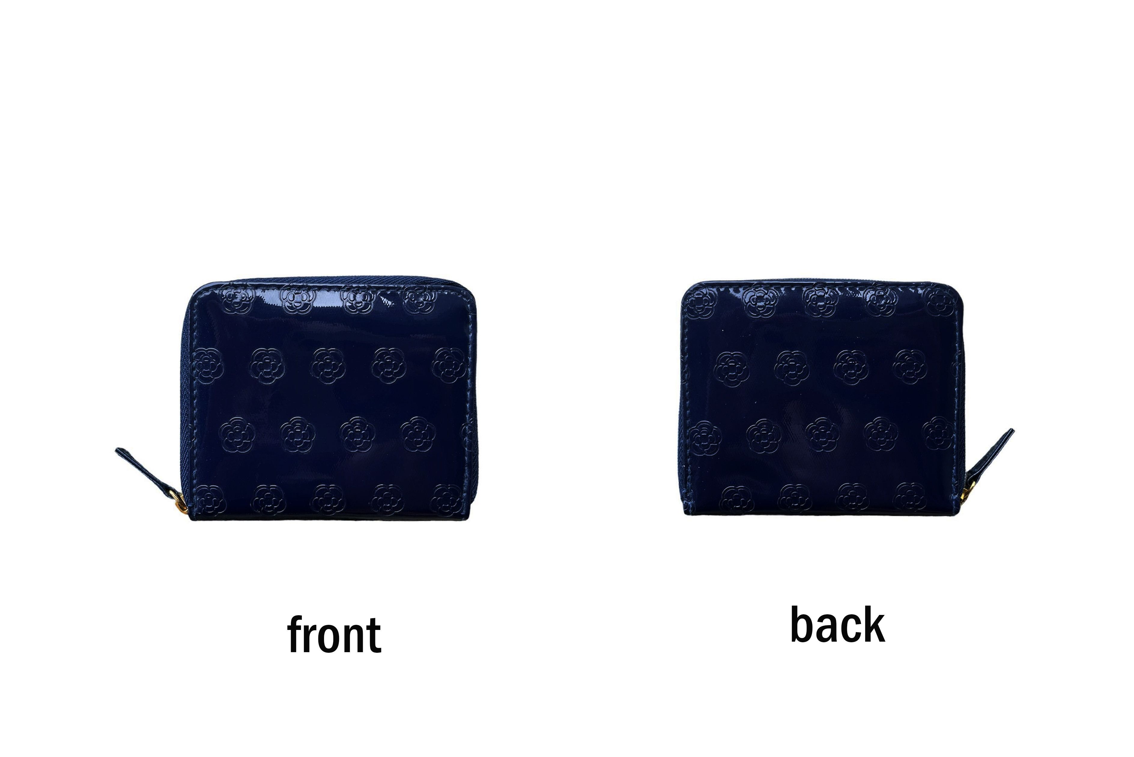 Japanese Brand CLATHAS (Japanese Brand) Faux Patent Leather embossed wallet Size ONE SIZE - 8 Thumbnail