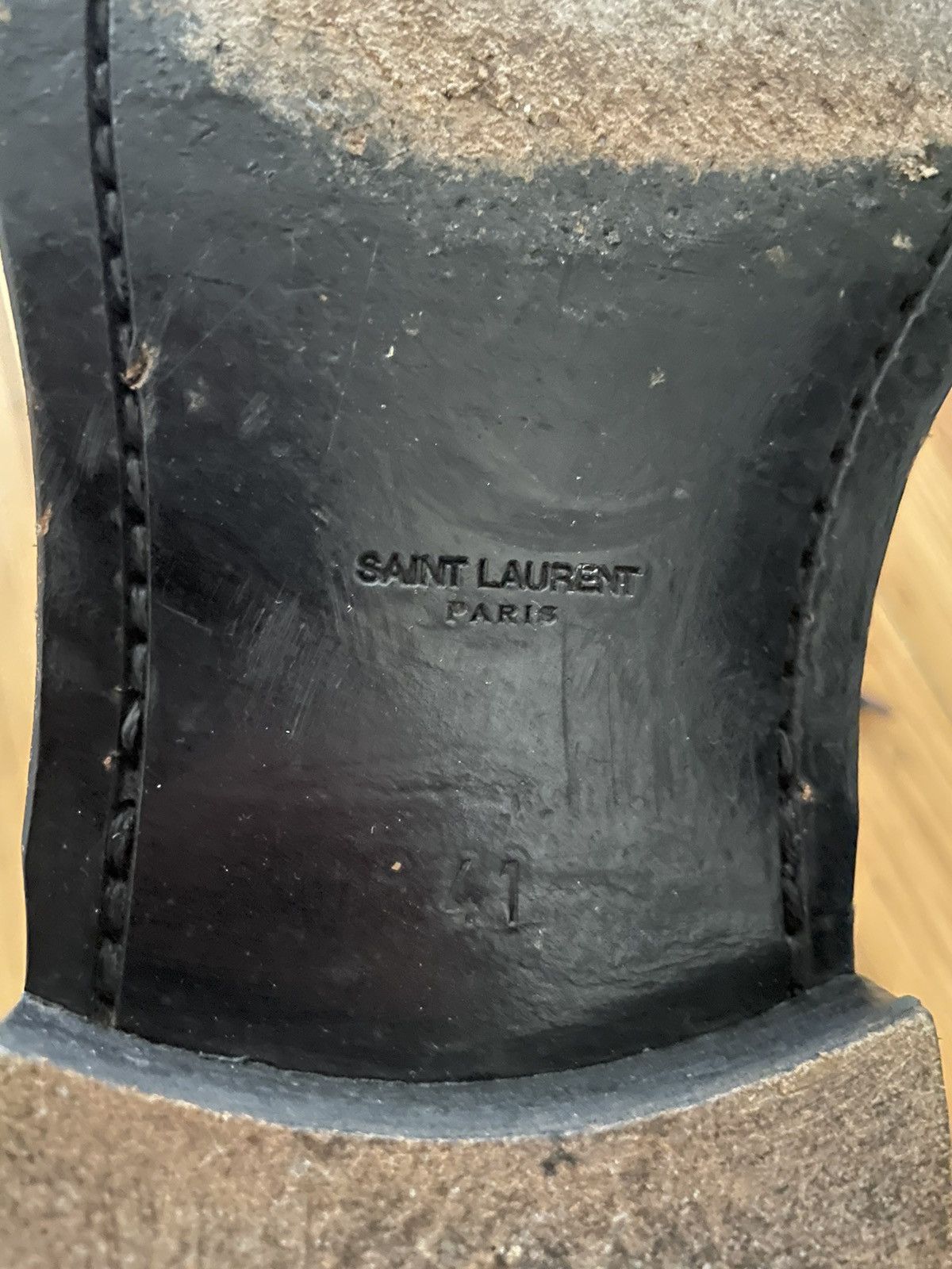 Hedi Slimane × Saint Laurent Paris Saint Laurent FW14 Ranger Combat Boots Black Hedi Slimane Size US 8 / EU 41 - 6 Thumbnail