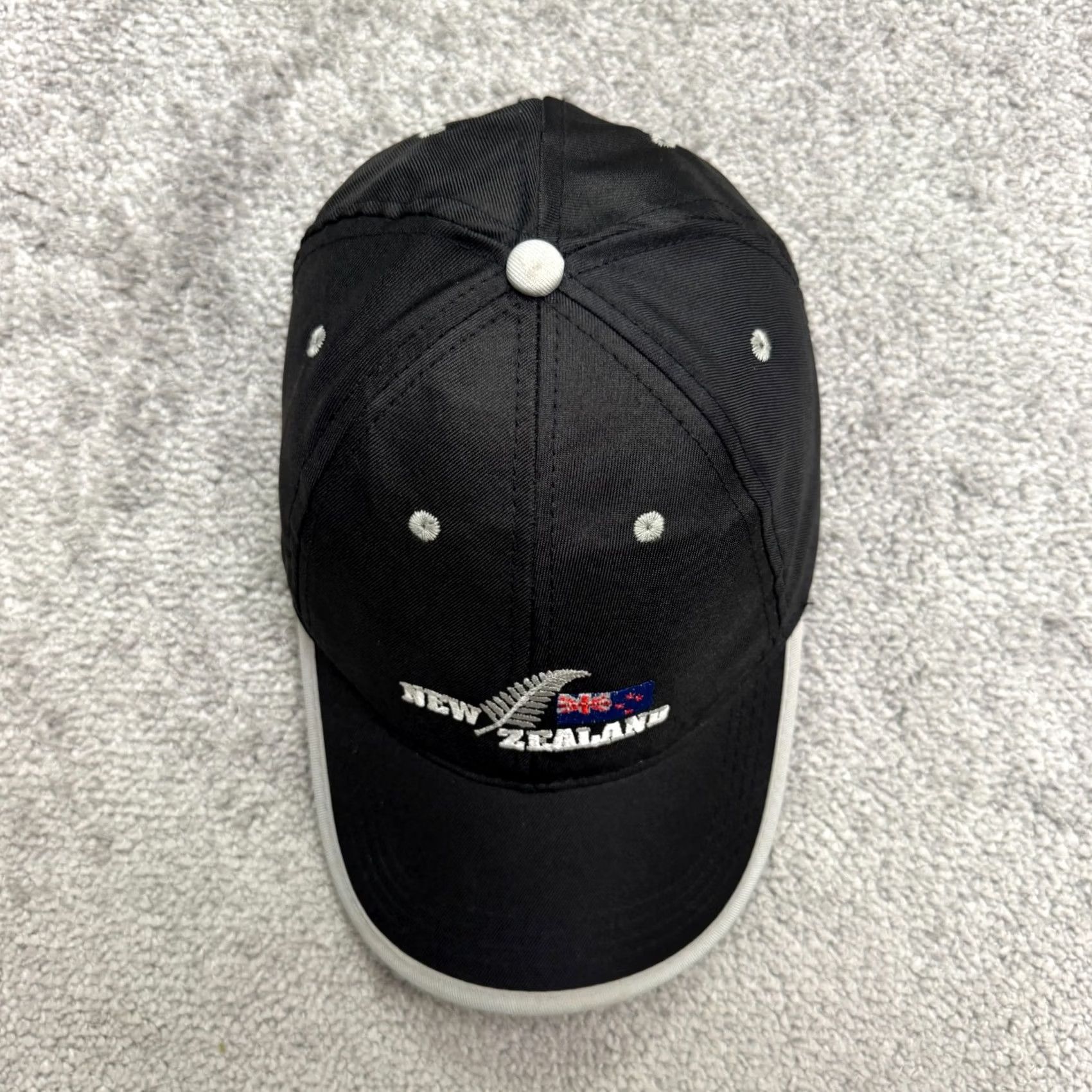Vintage Prokiwi New Zealand Silver Fern Flag Snapback Hat Cap Unises OSFA Black Cotton Size ONE SIZE - 2 Thumbnail