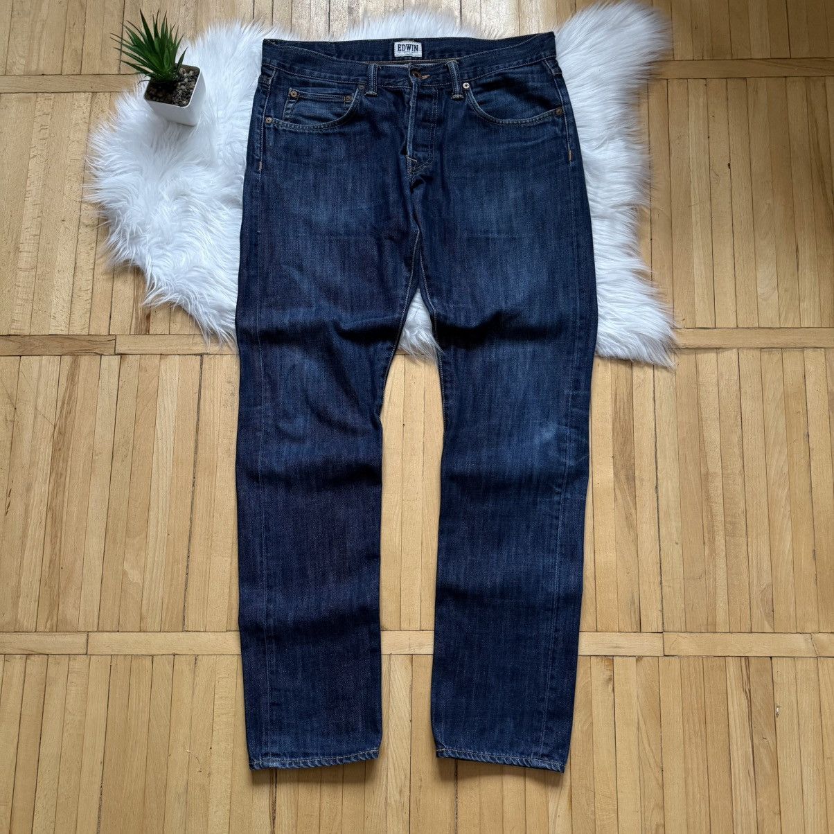 Edwin 📌 Vintage Edwin Japanese Washed Y2K Regular Jeans Size US 34 / EU 50 - 8 Thumbnail