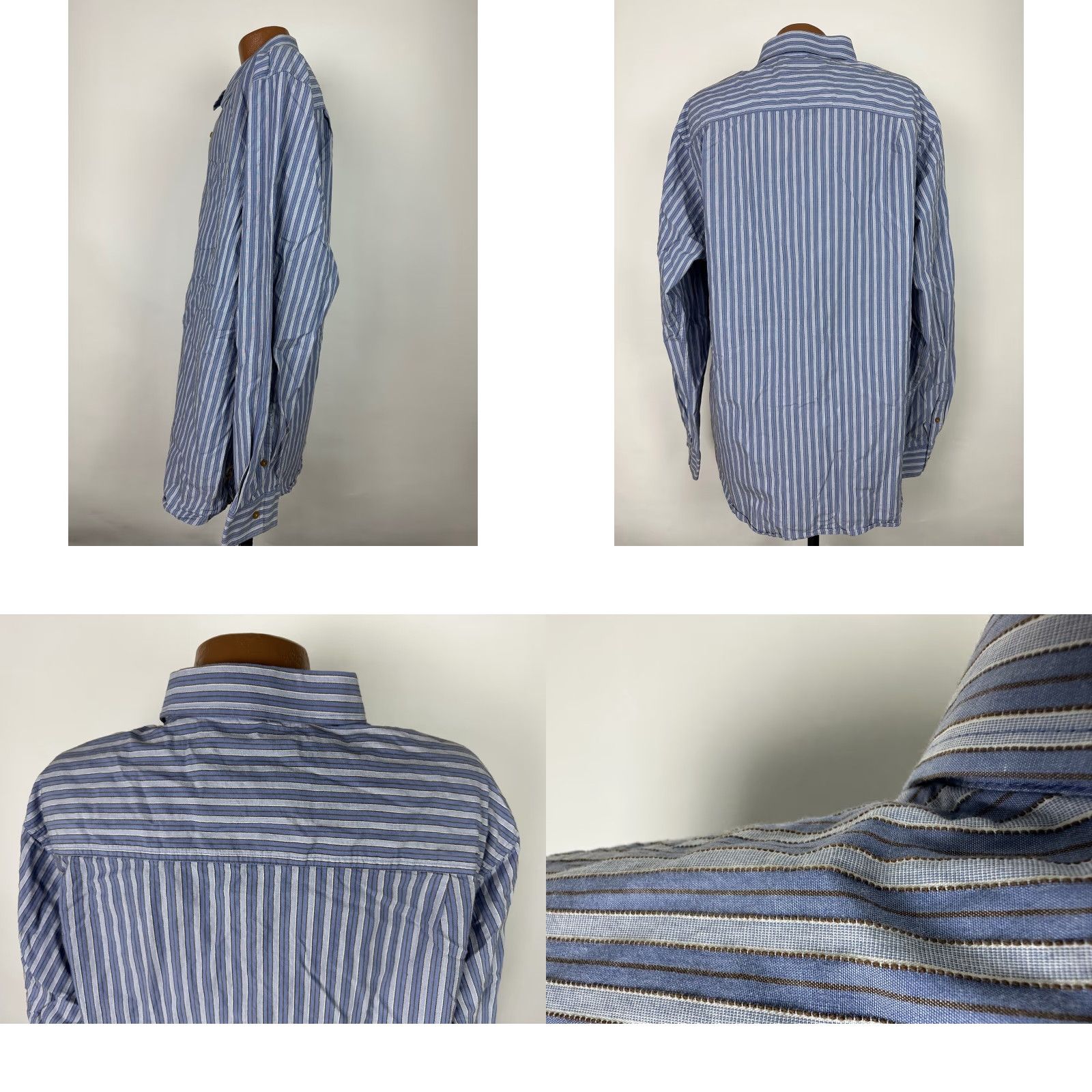 Timberland VINTAGE Timberland Shirt Men 3XL Slim Blue Striped Button-Up Size US XXL / EU 58 / 5 - 8 Thumbnail