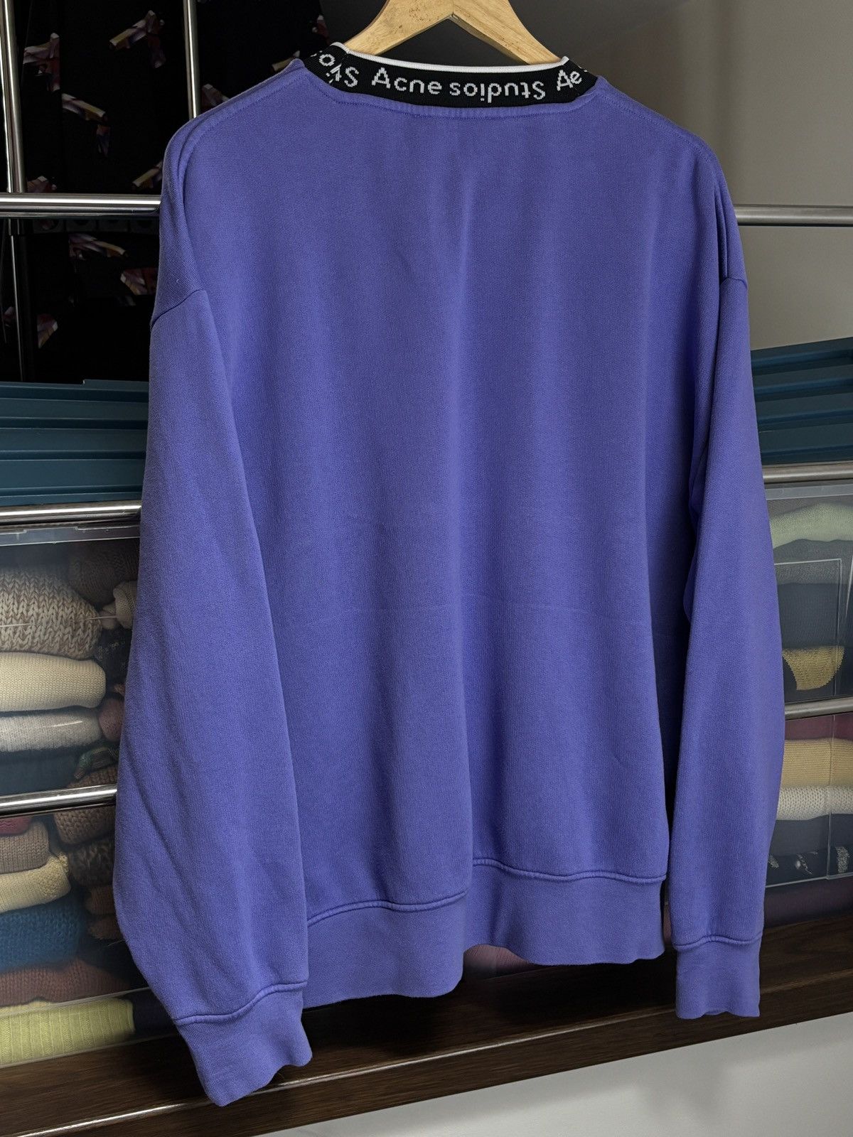 Acne Studios Acne Studios Mock Collar Logo Boxy Sweatshirt Crewneck Size US M / EU 48-50 / 2 - 7 Thumbnail