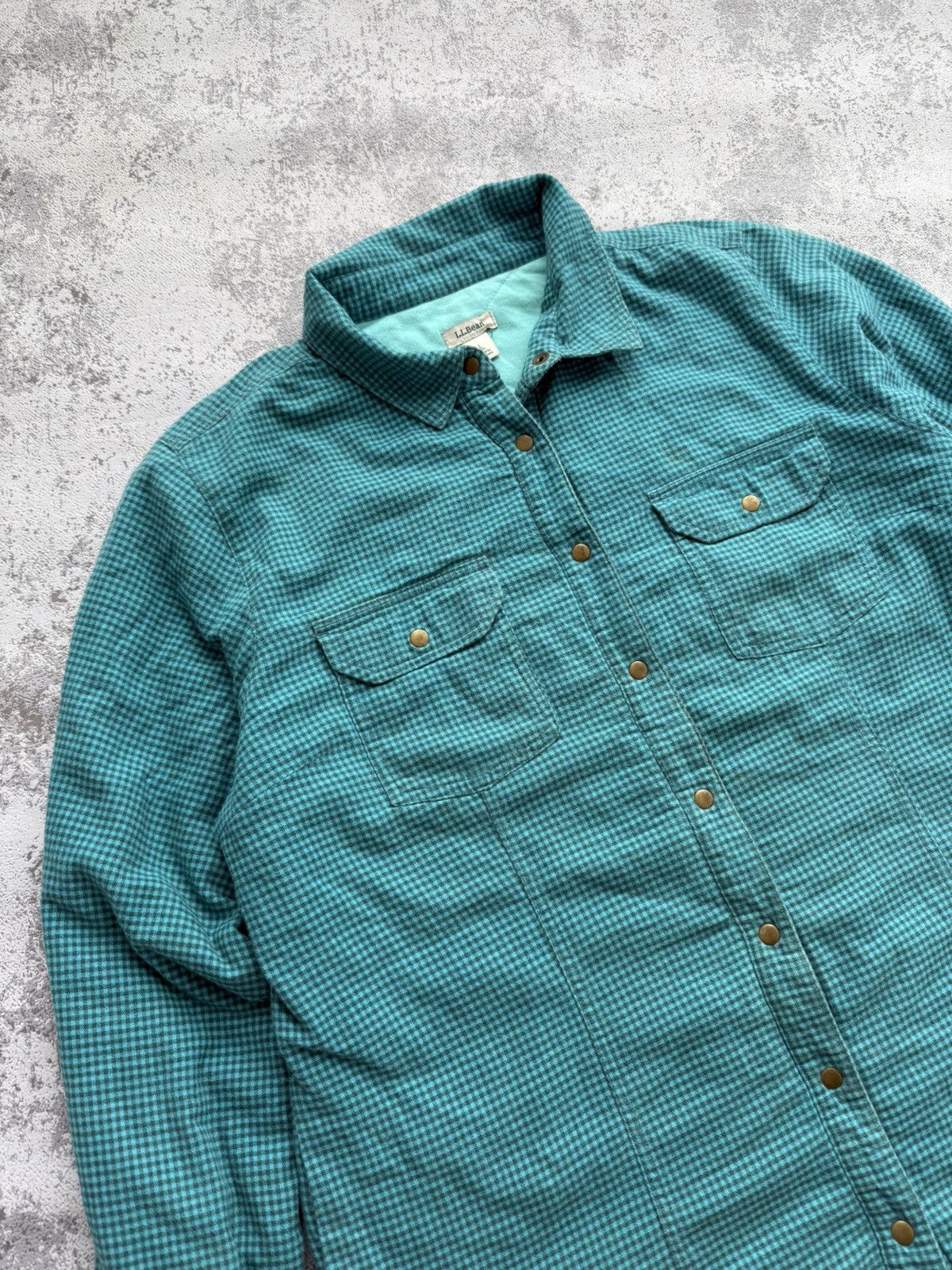 Flannel × L.L. Bean × Vintage Vintage L.L.Bean Flannel Shirt Jacket Size US L / EU 52-54 / 3 - 3 Thumbnail