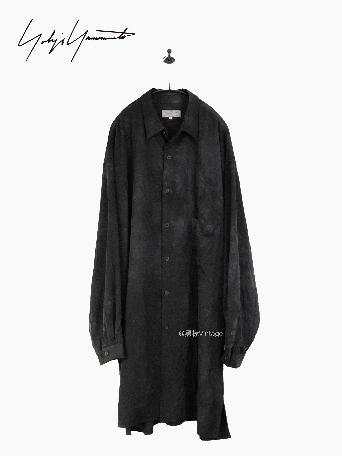 Yohji Yamamoto Yohji Yamamoto 20AW Discharge Pleated Wool Shirt 9/10 Size US L / EU 52-54 / 3 - 1 Thumbnail