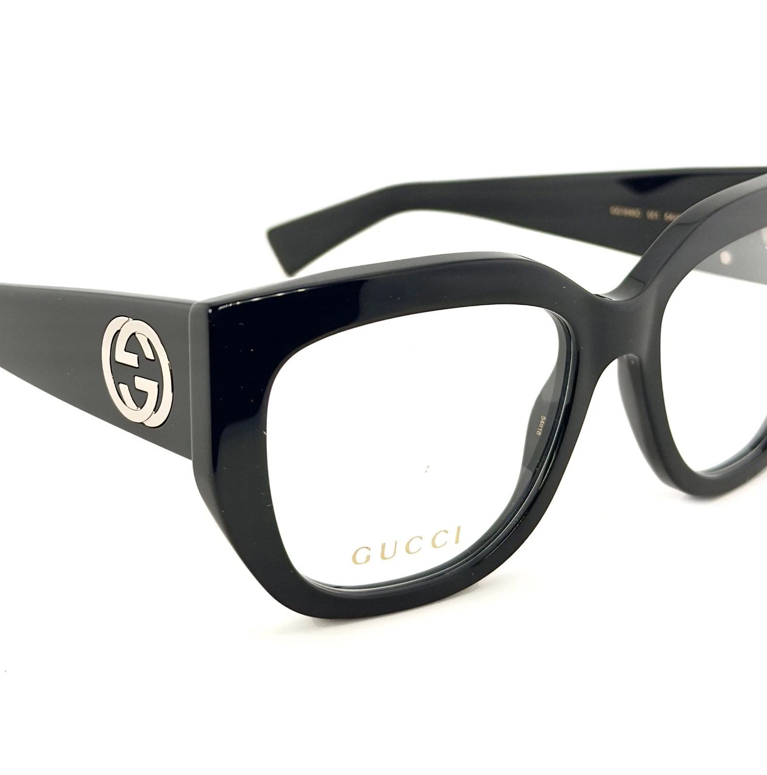 Gucci GUCCI GG1846O 1846 Black GG Silver Logo Bold Eyeglass 001 Size ONE SIZE - 9 Thumbnail