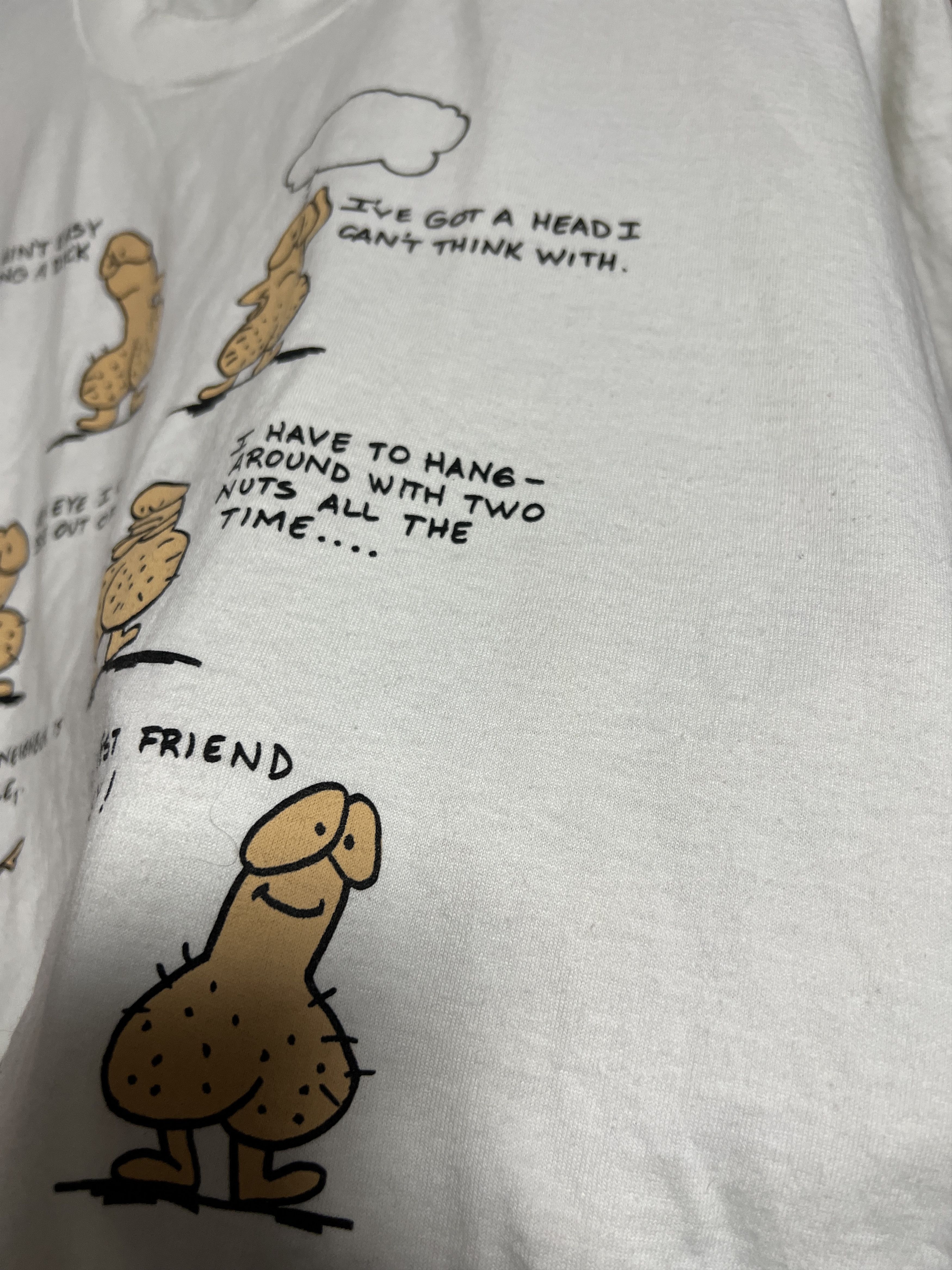 Vintage Vintage 90s A Day In The Life Of A Dick Funny Humor T-shirt Size US XL / EU 56 / 4 - 5 Thumbnail
