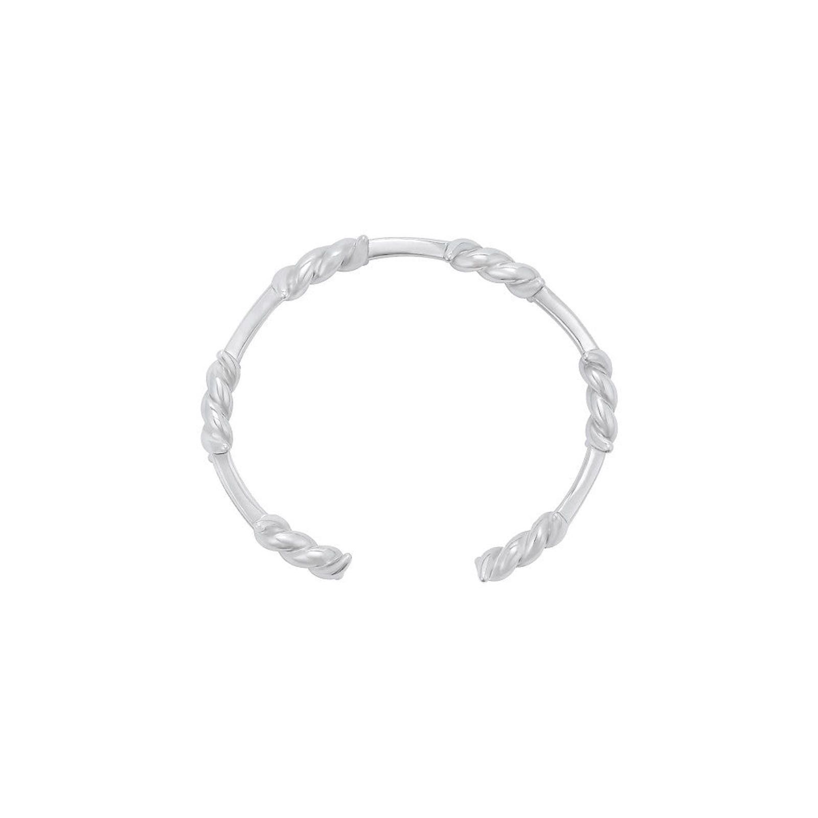 Jewelry Thorn Cuff Silver Chain Bracelet Size ONE SIZE - 5 Thumbnail
