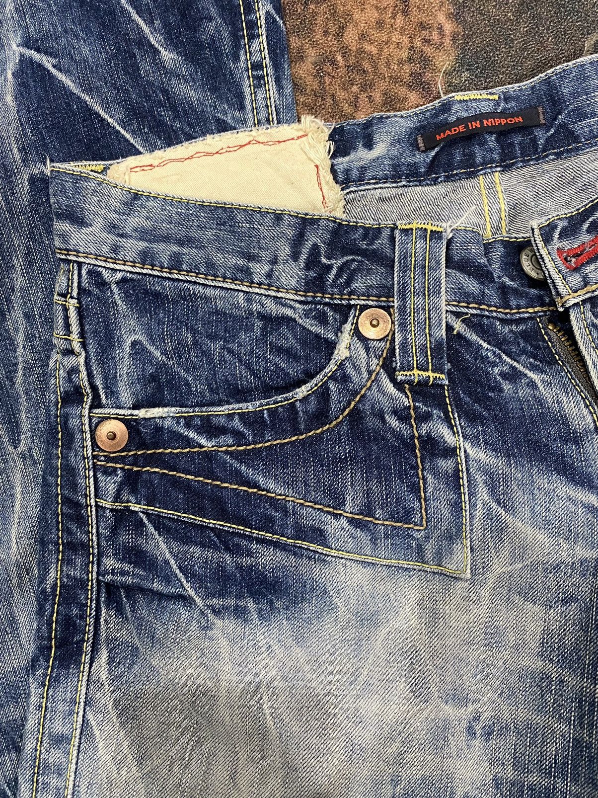 Designer × Japanese Brand Blue Way Flare Boot Cut Ladies Denim Jeans W32” Size 32" / US 10 / IT 46 - 20 Thumbnail