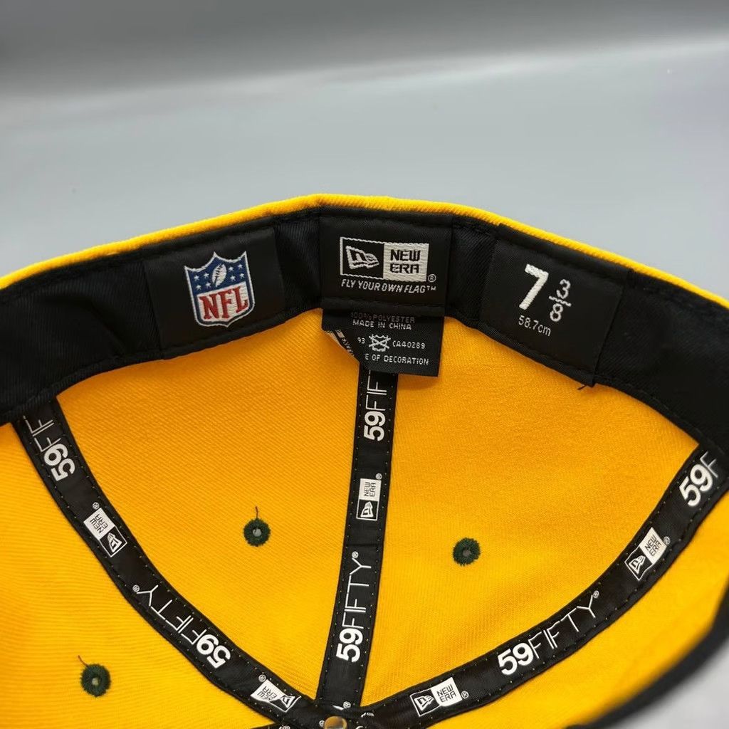 New Era Green Bay Packers Hat Men 7 3/8 59Fifty New Era Fitted Cap Size ONE SIZE - 6 Thumbnail