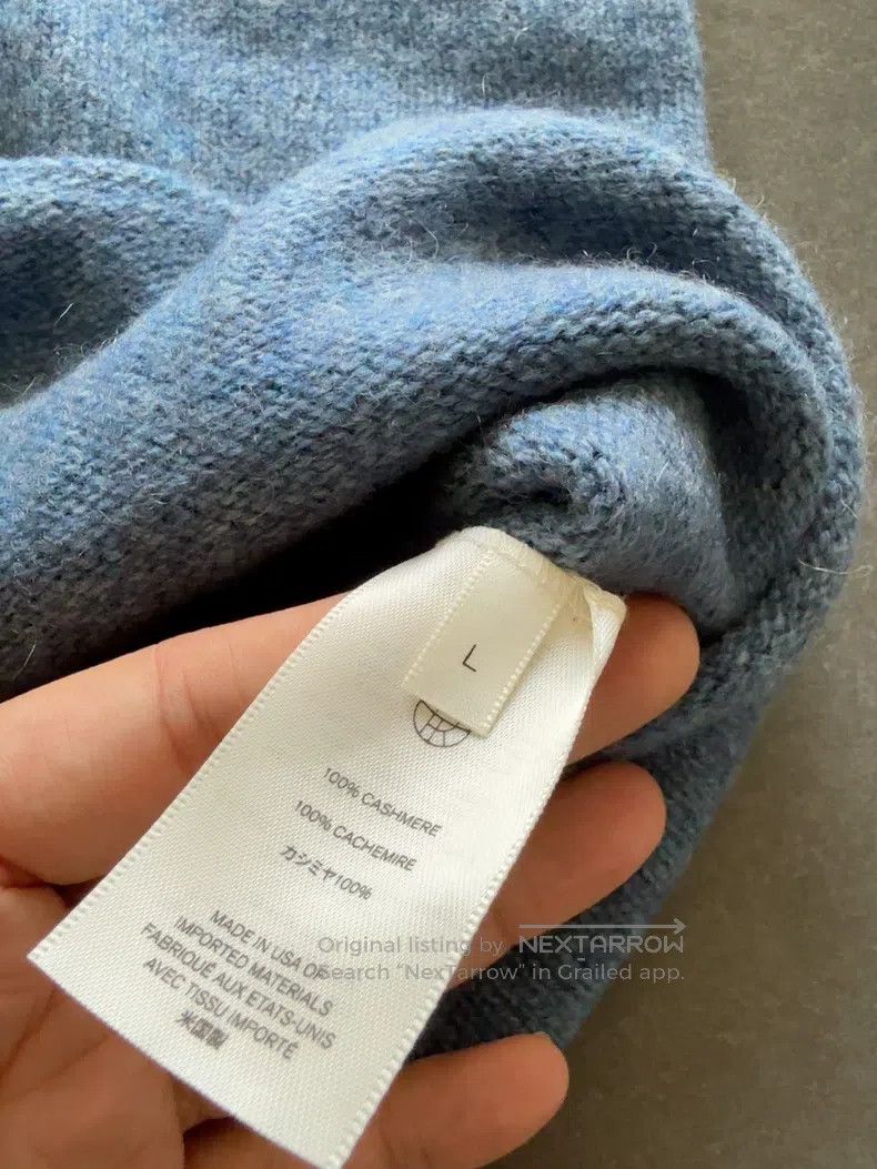 The Row The row Blue cashmere sweater Size L / US 10 / IT 46 - 1 Thumbnail