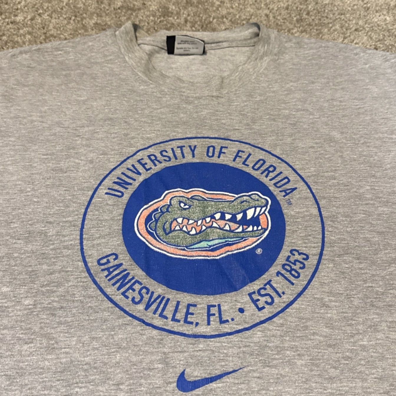 Nike VINTAGE Nike T-Shirt University of Florida Gators NCAA 2XL Gray Men 90s Size US XXL / EU 58 / 5 - 3 Thumbnail