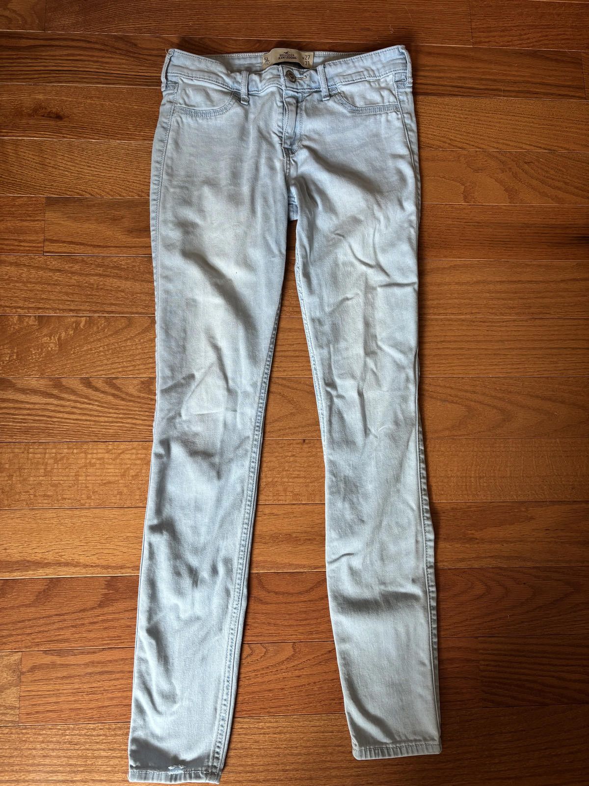 Hollister Hollister Light Blue Jean Leggings Size 5L W27 L31 Size 27" / US 4 / IT 40 - 1 Thumbnail