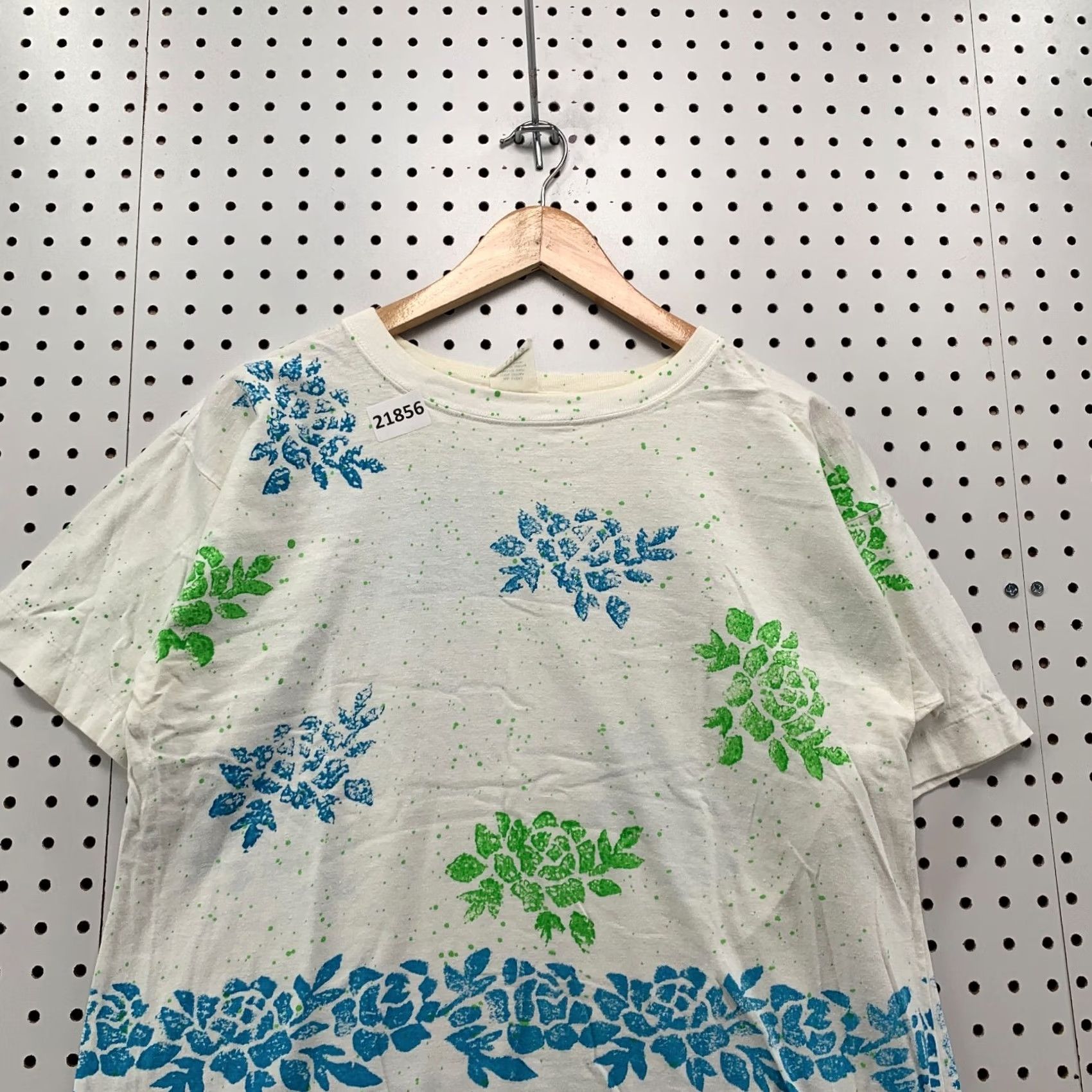 Vintage VINTAGE Floral AOP Shirt White L Womens 90s Flower All Over Print 21x25 Single Stitch Shirt Women Size L / US 10 / IT 46 - 2 Thumbnail