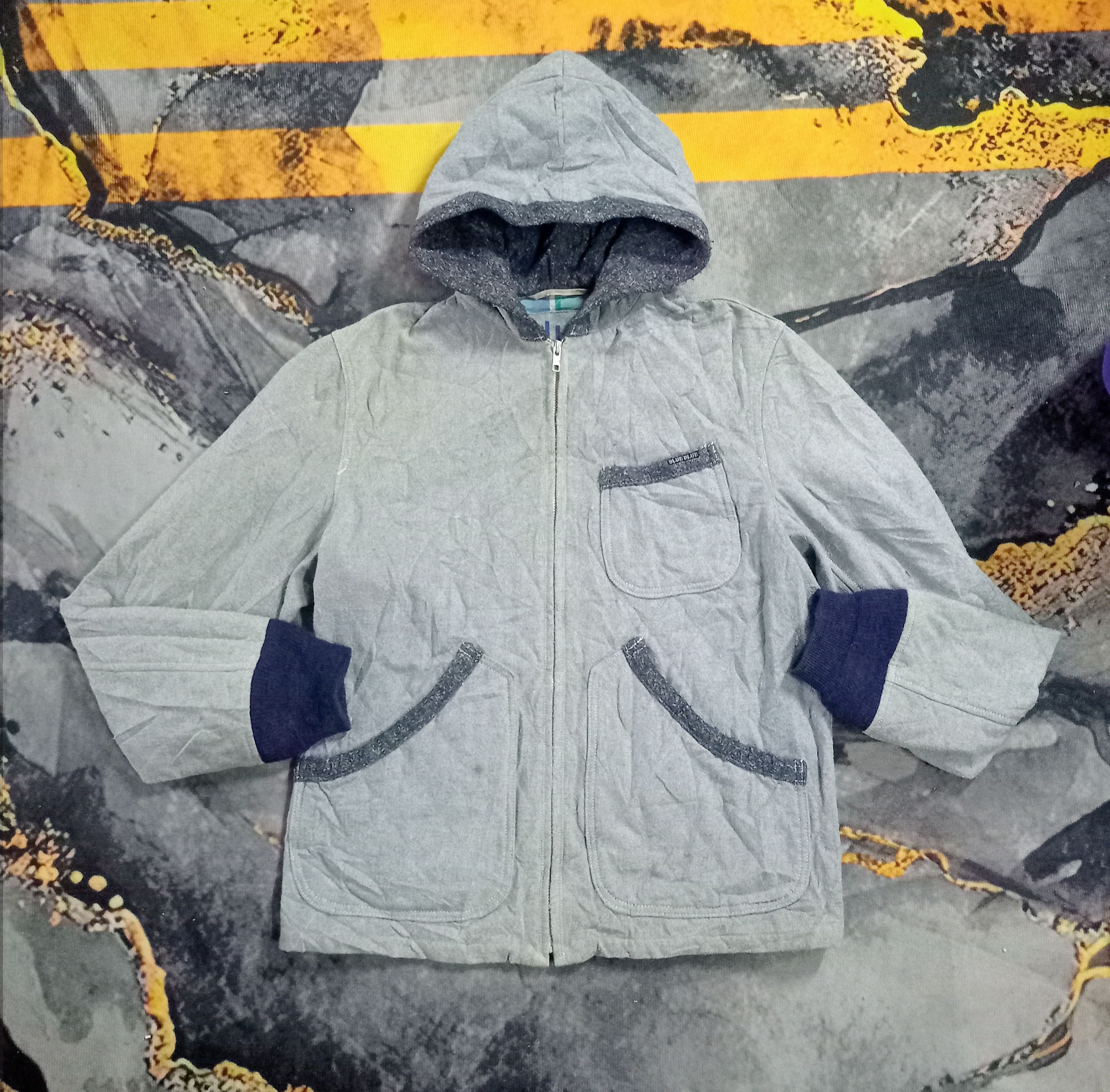 Blue Blue Japan × Japanese Brand Vintage 🔥 Blue Blue Japan Hoodie Jacket Size US M / EU 48-50 / 2 - 1 Thumbnail