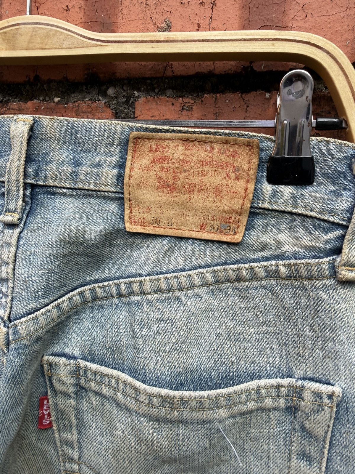 Levi's Vintage Clothing W30x30.5 Vintage levi’s 503B redline big E faded Size US 30 / EU 46 - 4 Thumbnail
