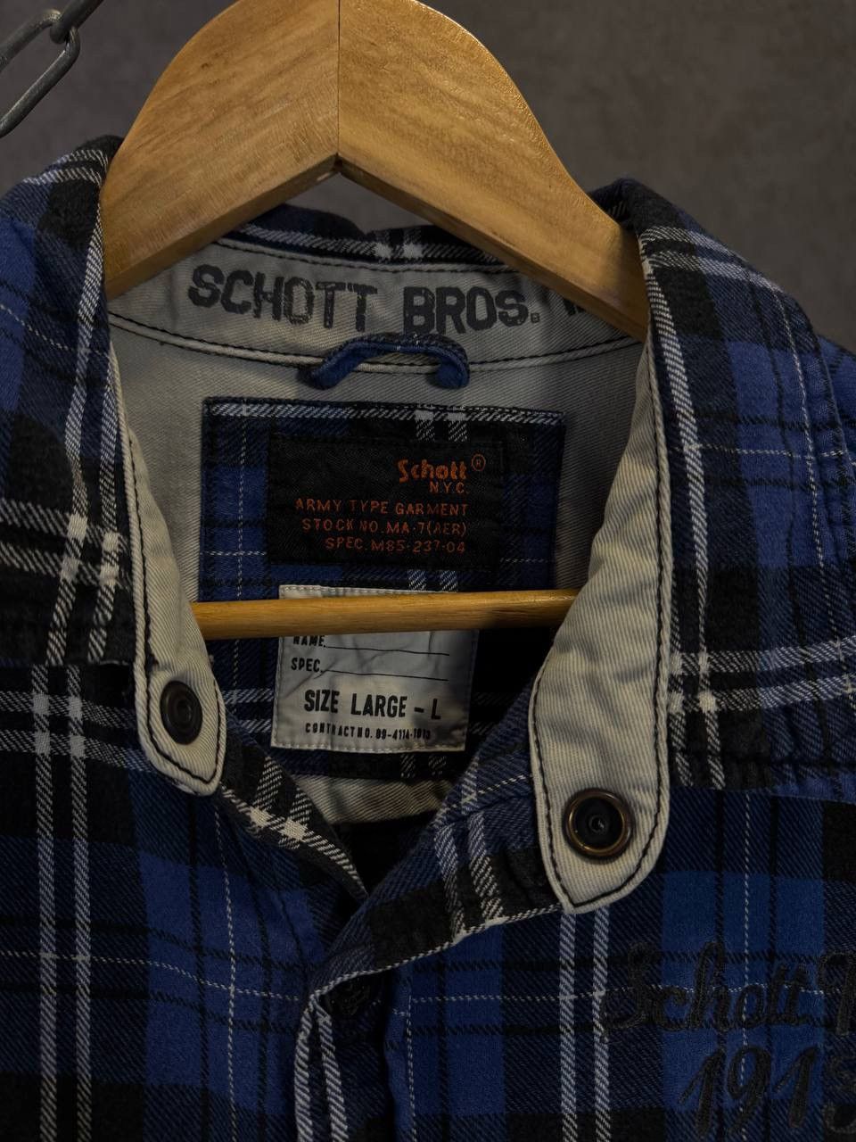 Schott Schott flannel designer shirt Size US M / EU 48-50 / 2 - 4 Thumbnail