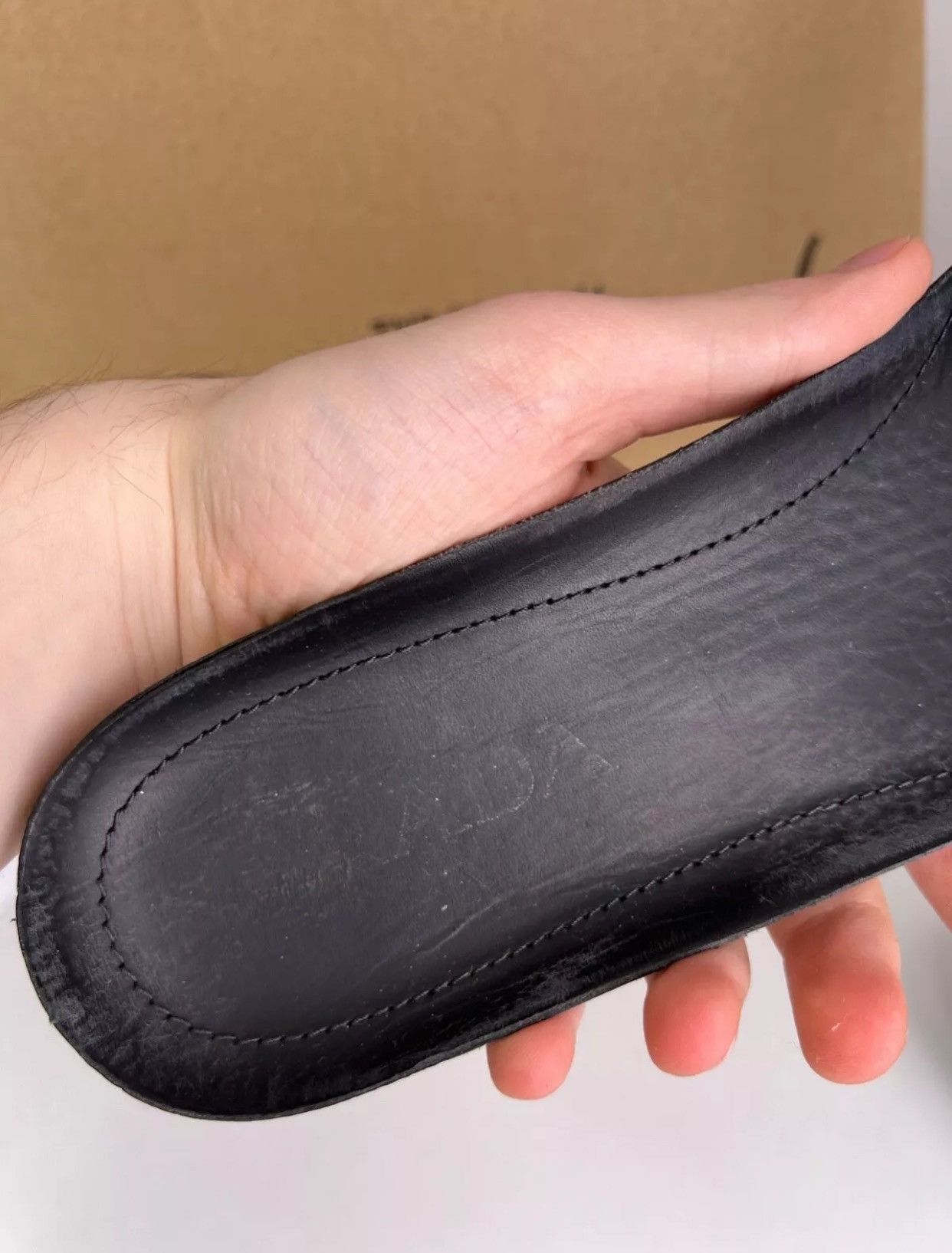 Designer × Prada × Vintage Vintage Prada Cross Section Slip-On Sneakers Size US 8 / EU 41 - 12 Thumbnail