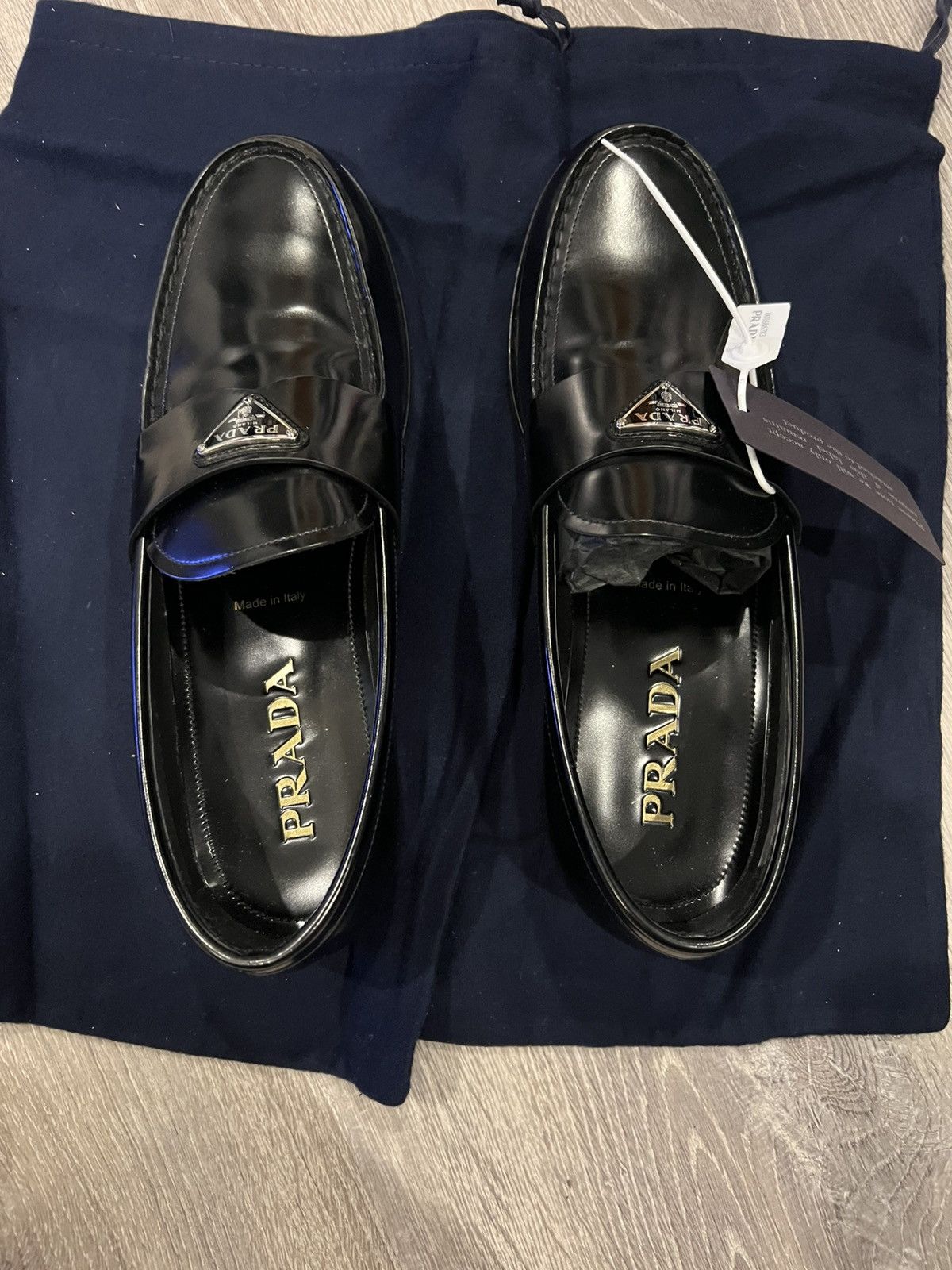 Prada Prada brushed leather loafer Size US 8 / EU 41 - 4 Thumbnail