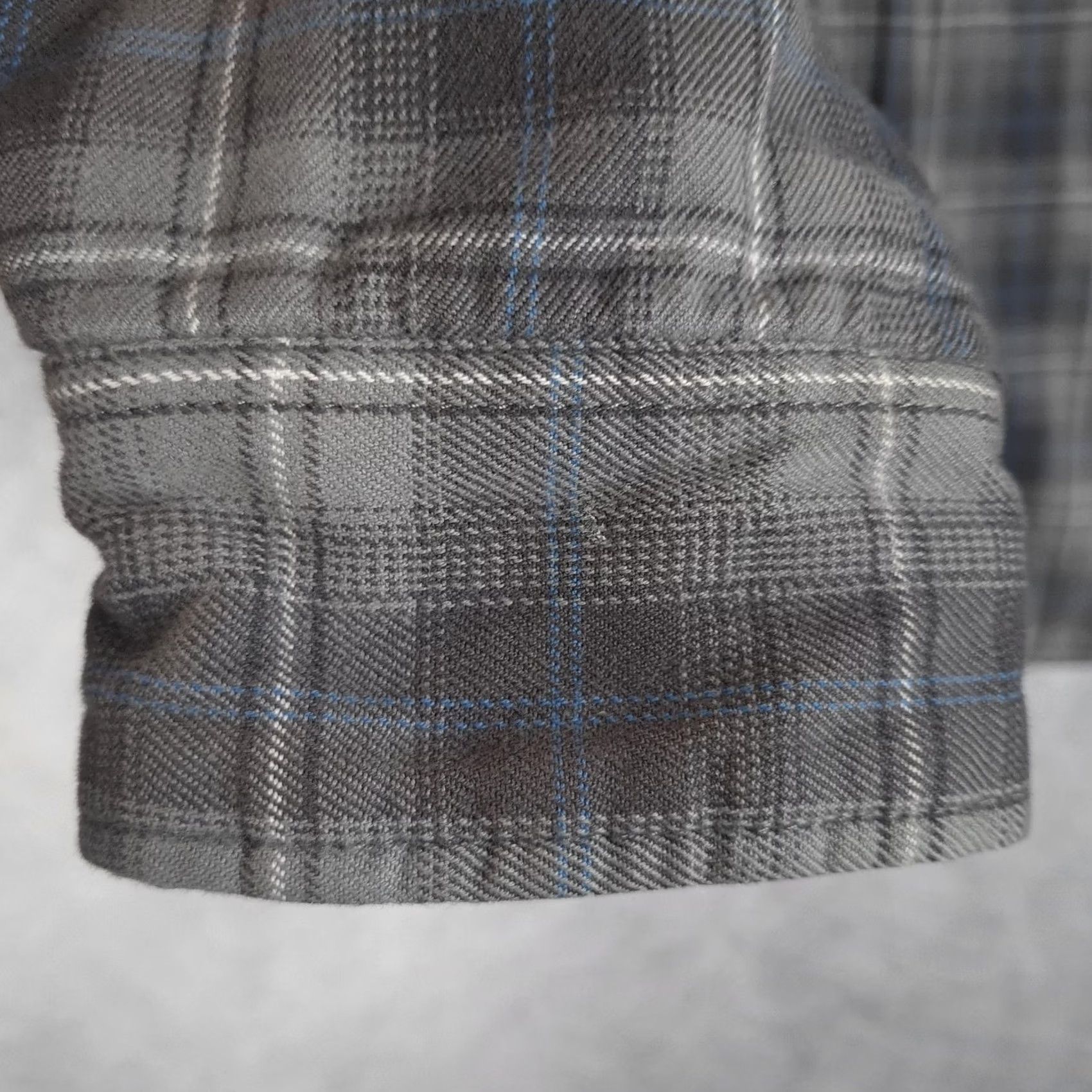 The North Face The North Face Shirt Jacket Mens M Gray Plaid Quilted Snap Lined Cotton Flannel Centered Hem Pockets Logo Vintage No Size US M / EU 48-50 / 2 - 6 Thumbnail