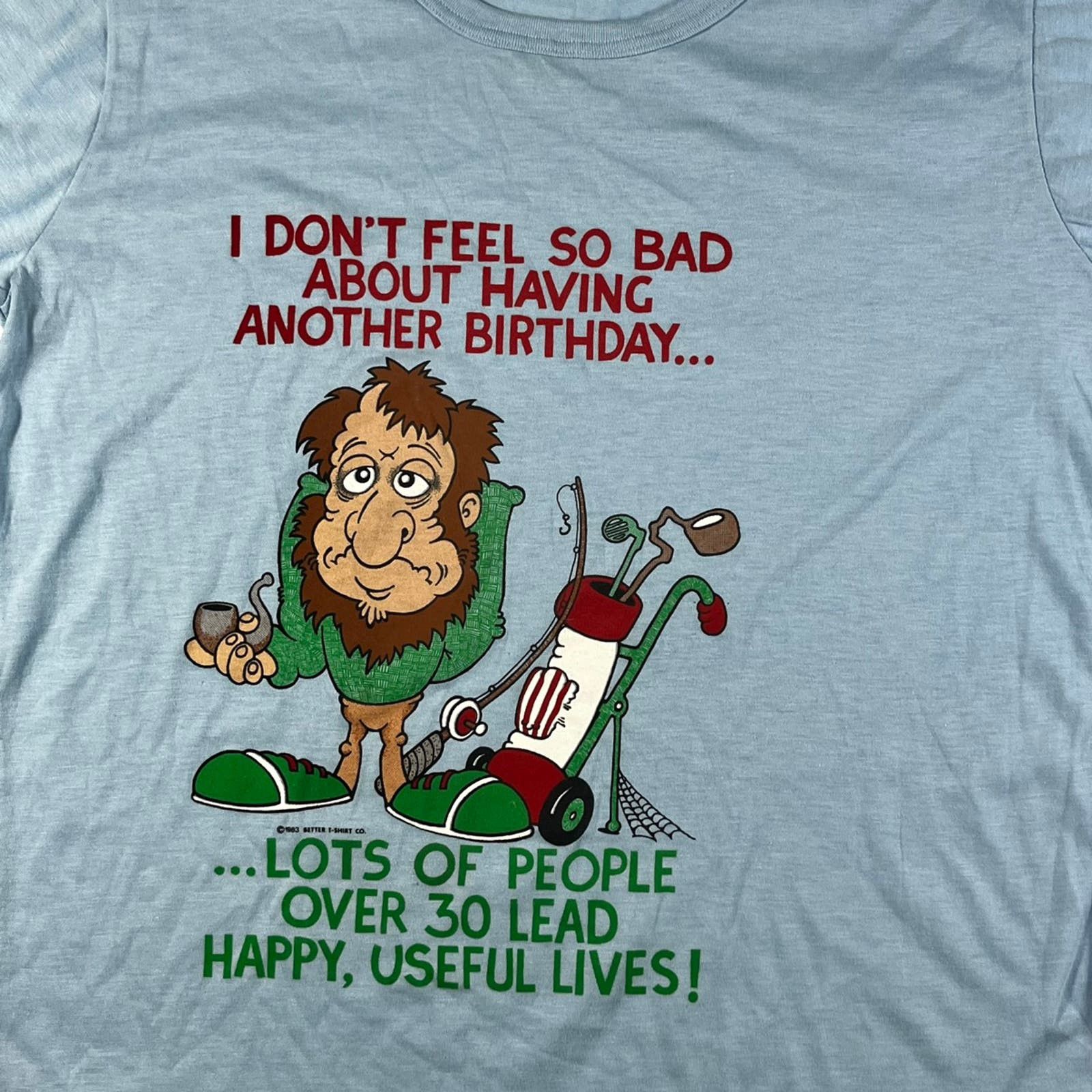 Vintage Vintage 1980’s Better T-shirt Co 30th Birthday T-shirt Size US M / EU 48-50 / 2 - 2 Thumbnail