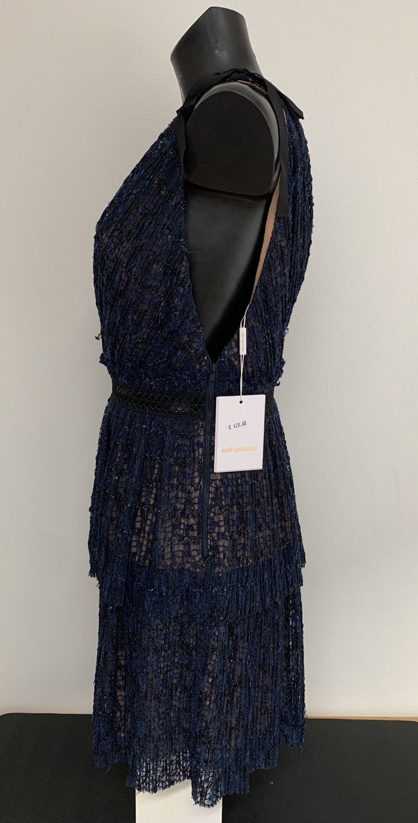 Self-Portrait Self Portrait Mini Dress Navy Size M / US 6-8 / IT 42-44 - 8 Thumbnail