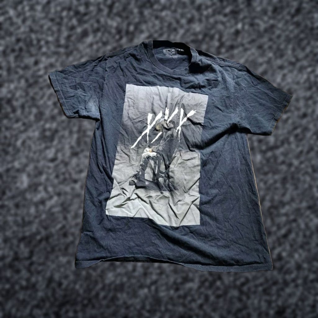 VIBE VINTAGE xxxtentacion Concert Tee Black Graphic Print Distressed T Shirt Mens M Size US M / EU 48-50 / 2 - 1 Thumbnail
