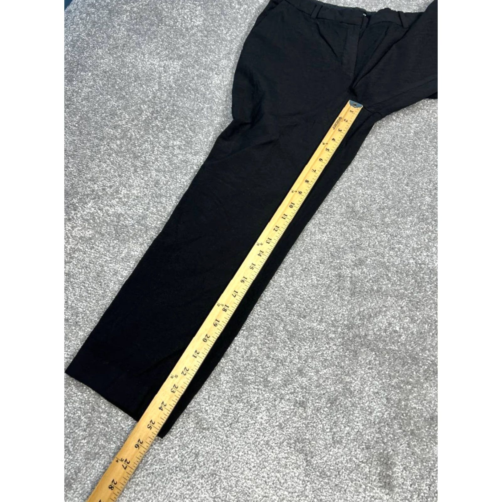 Theory Theory Treeca Dress Pants Womens 8 Black Crop Slim Fit Mid Rise Oxford Formal Size 30" / US 8 / IT 44 - 5 Thumbnail