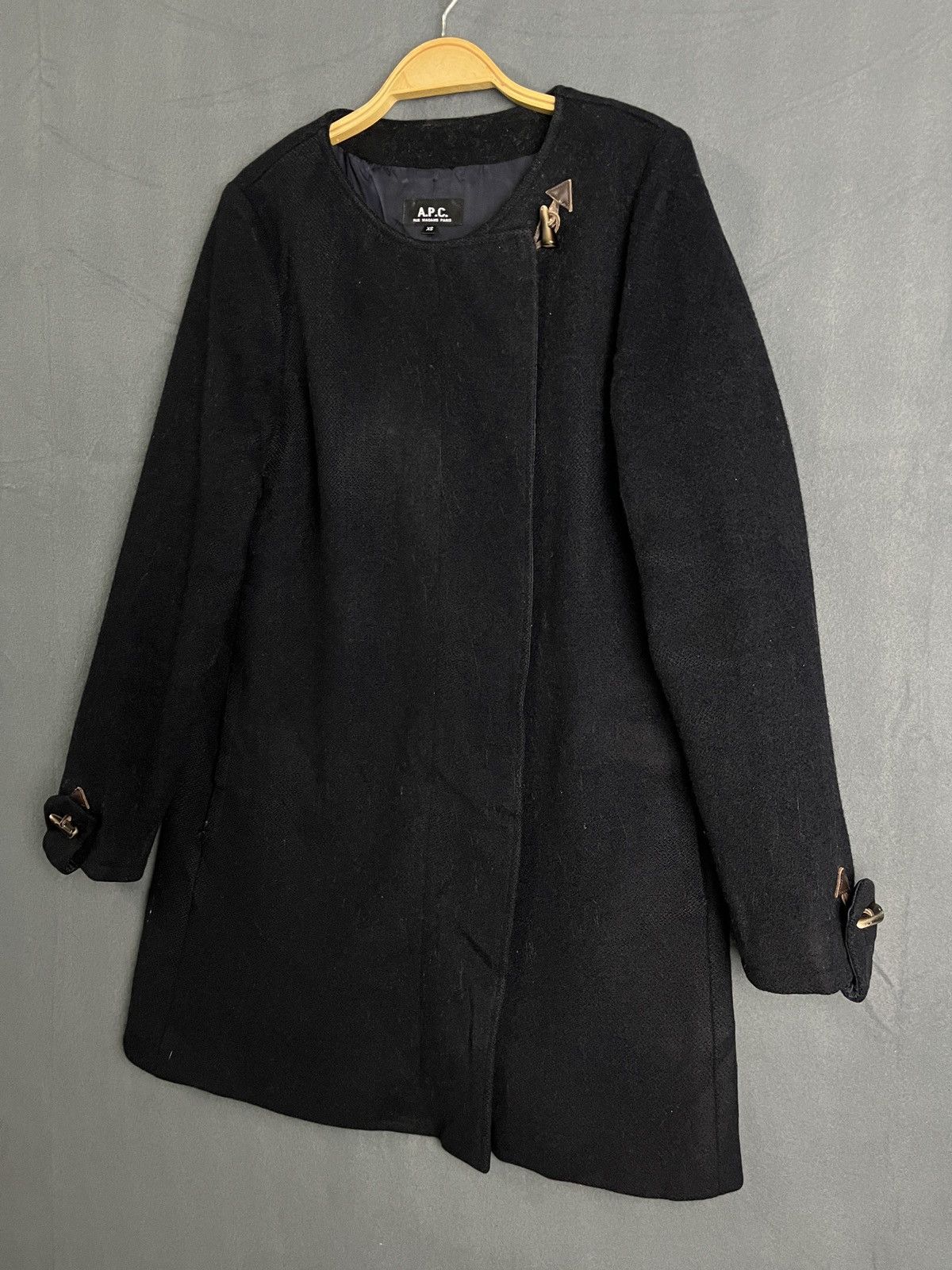 A.P.C. A.P.C Black Wool Coat Size XS / US 0-2 / IT 36-38 - 7 Thumbnail