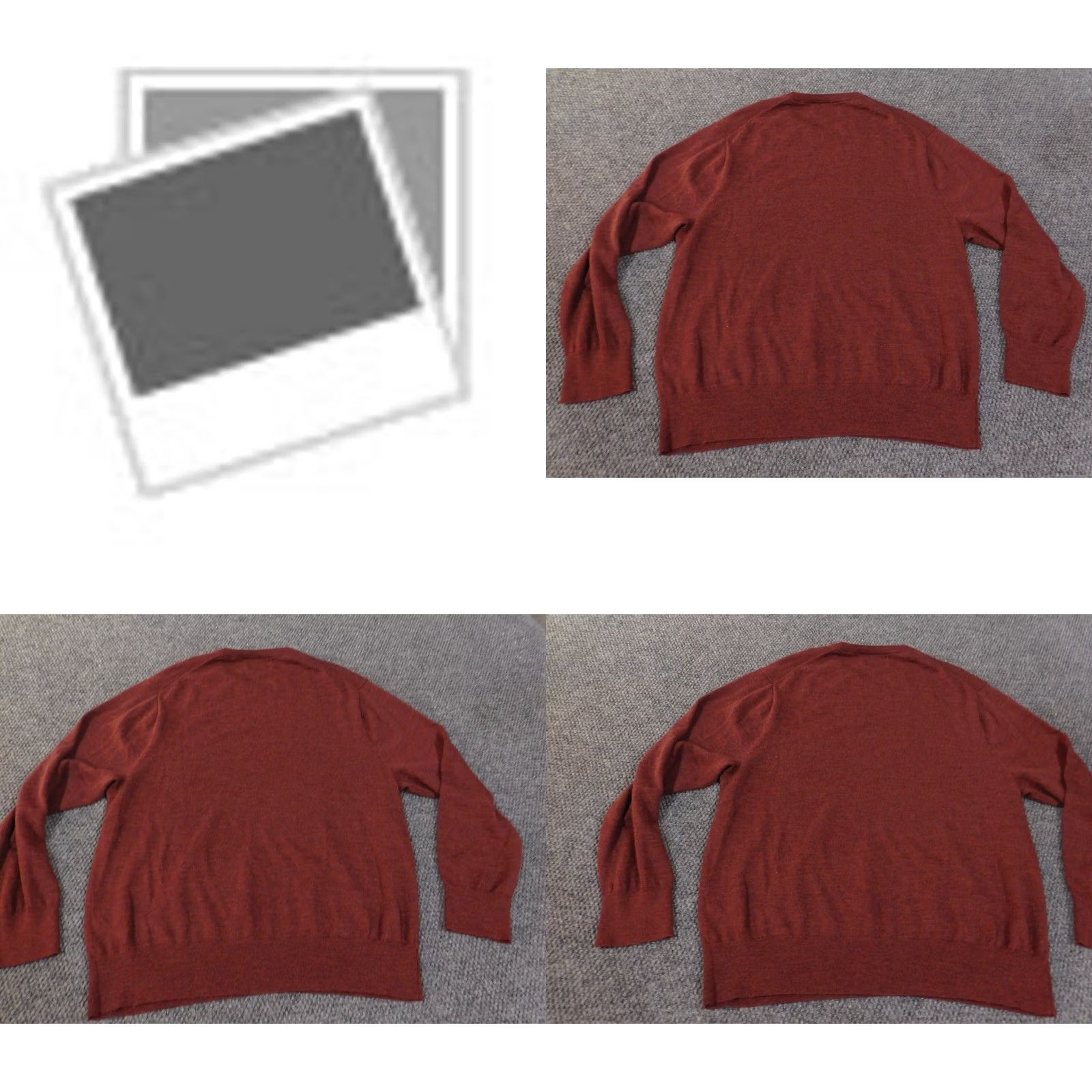 Bonobos Bonobos Sweater Mens 2XL Red Wool Pullover Crew Neck Knit Cable-Knit Regular Business Casual Size US XXL / EU 58 / 5 - 8 Thumbnail