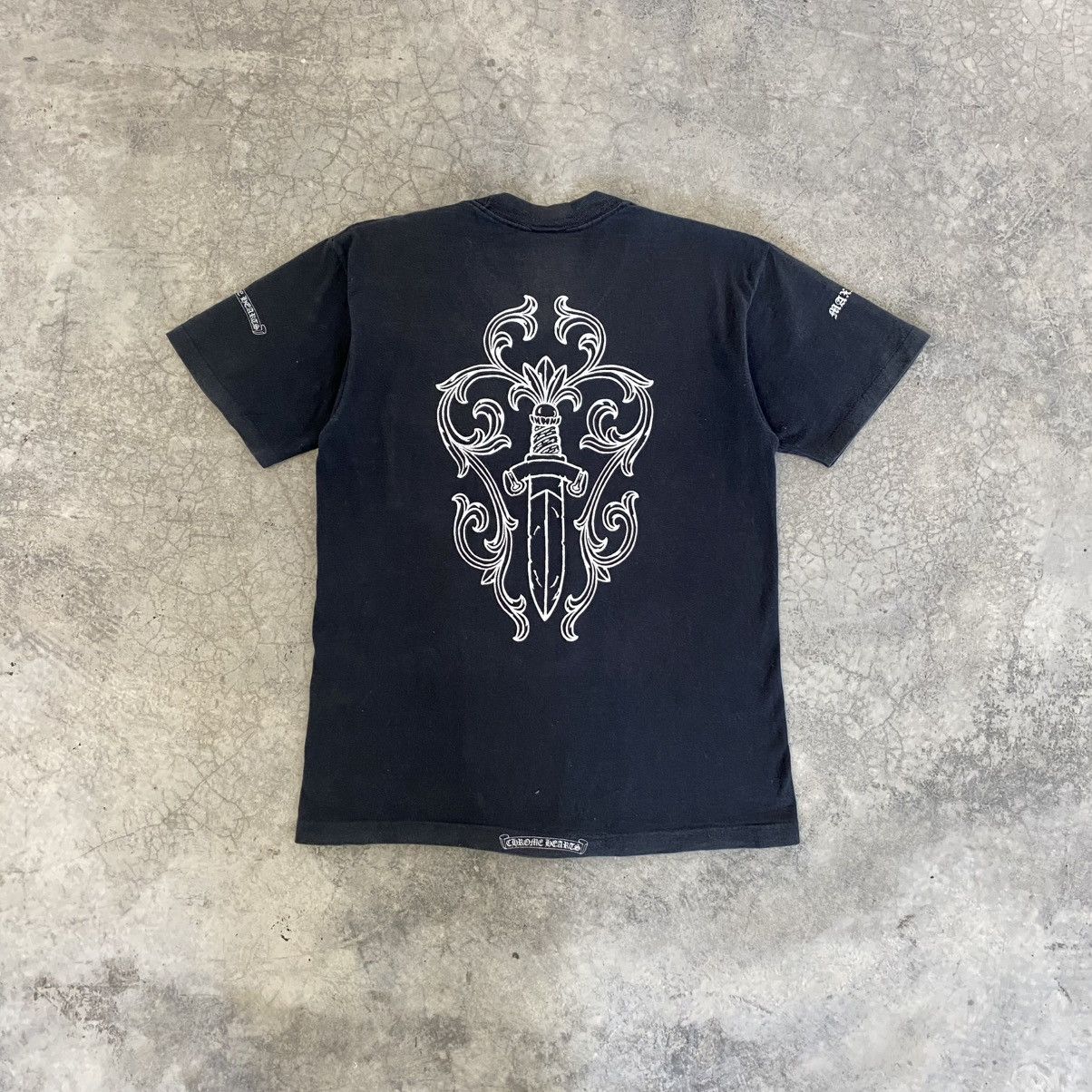 1990's Chrome Hearts at Maxfield LA Dagger Single Stitch Tee