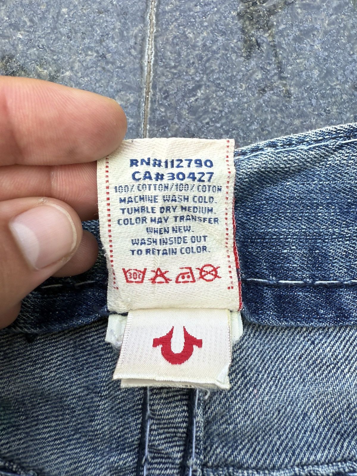 True Religion 90’s TRUE RELIGION RARE POCKET LOGO Y2K VINTAGE DENIM PANTS Size US 32 / EU 48 - 18 Thumbnail