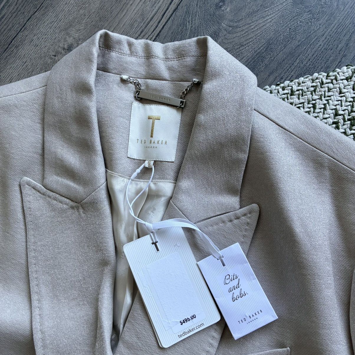 Ted Baker Ted Baker Pyxie Double Breasted Blazer in Champagne Colorway Size XL / US 12-14 / IT 48-50 - 5 Thumbnail