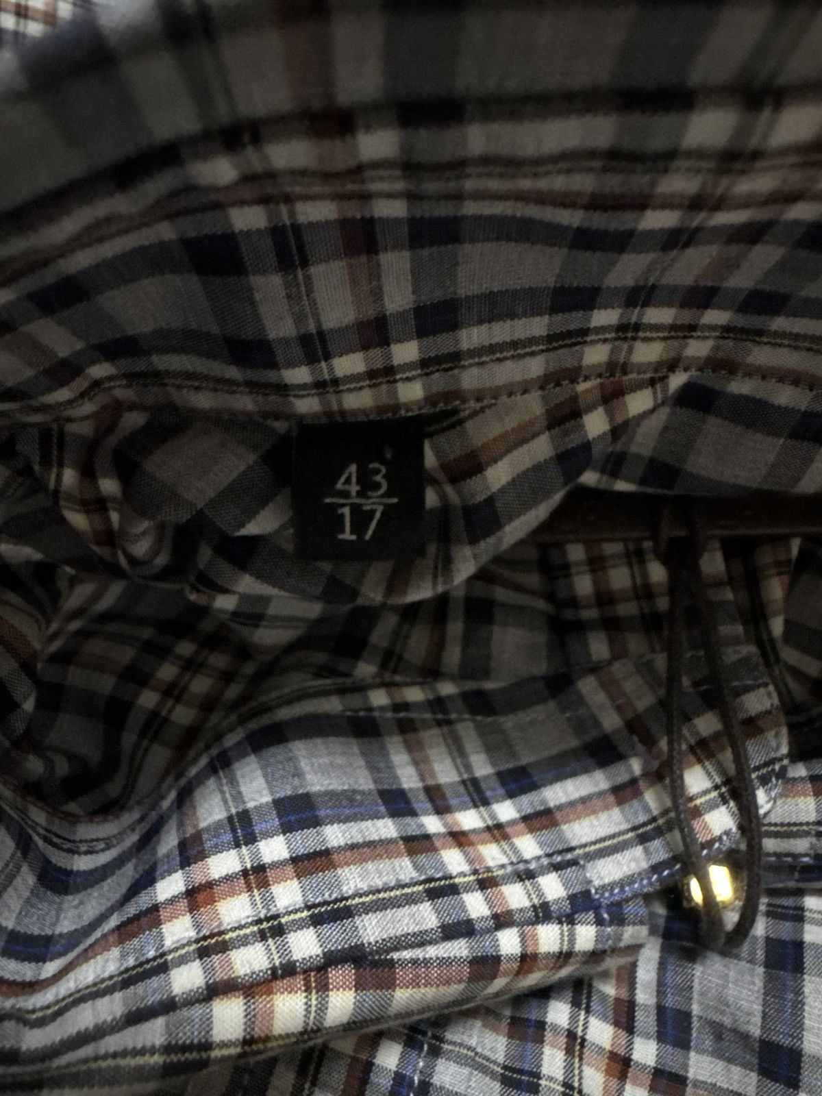 Gucci Gucci men's long-sleeve button-down shirt plaid or checked Size US M / EU 48-50 / 2 - 15 Thumbnail