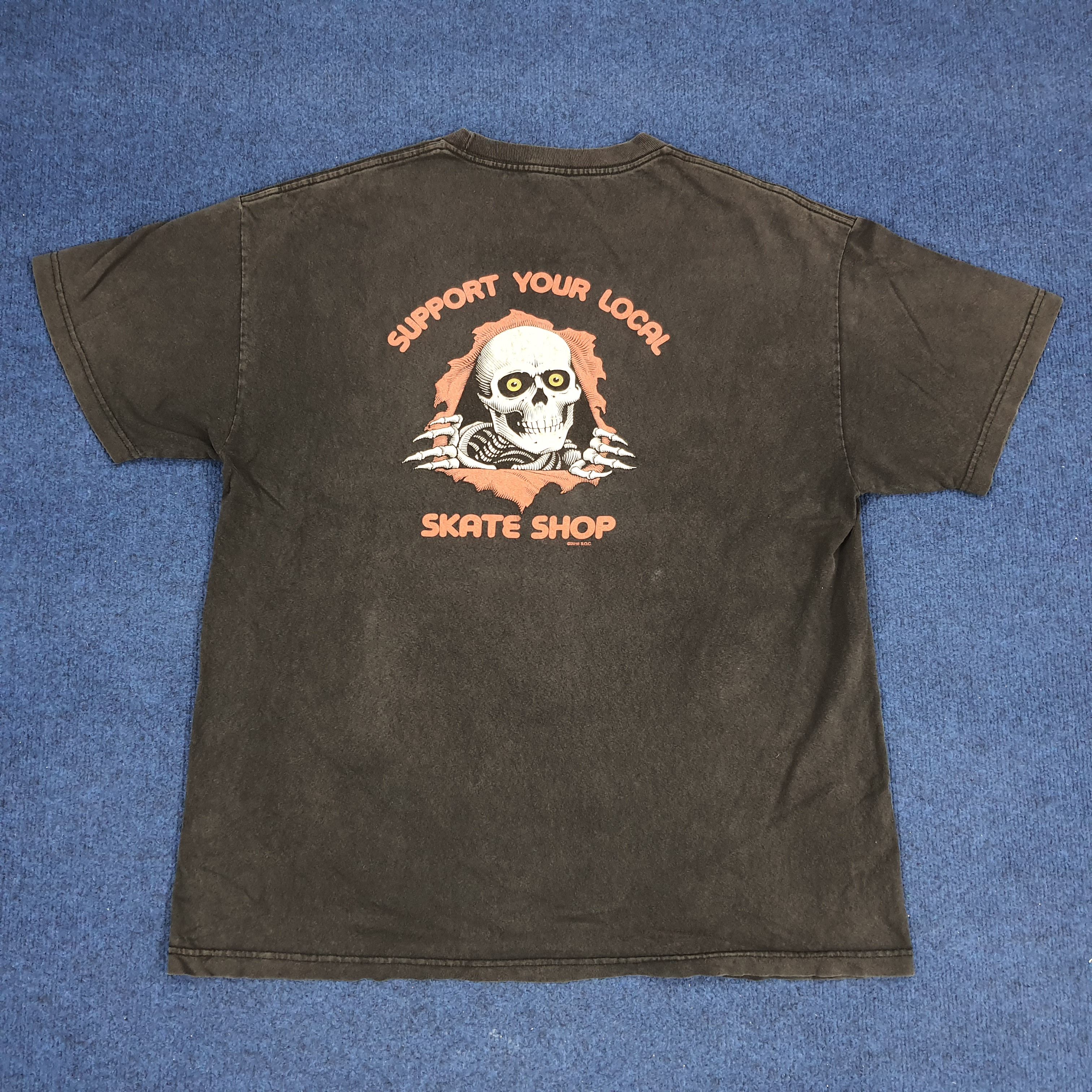 Powell Peralta × Vintage Vintage Powel Peralta Skate Shop Tshirt Size US XL / EU 56 / 4 - 1 Thumbnail