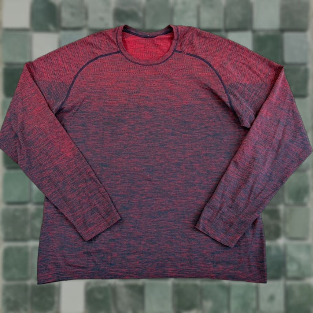Lululemon Lululemon Metal Vent Tech Performance T Shirt in Spicy Red / True Navy Men 2XL Size US XXL / EU 58 / 5 - 1 Thumbnail