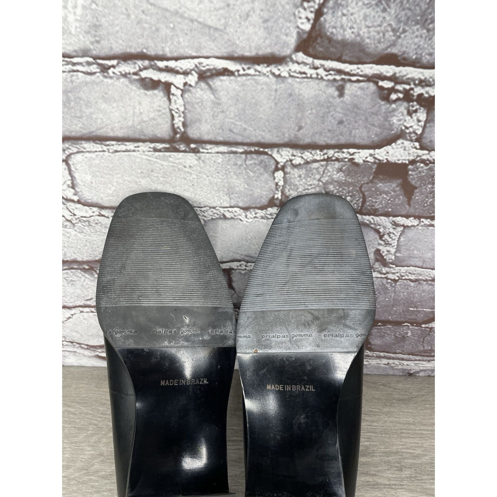 Rockport Rockport Black Leather Square Toe Casual Heel Shoes Women Sz Size US 8.5 / IT 38.5 - 7 Thumbnail