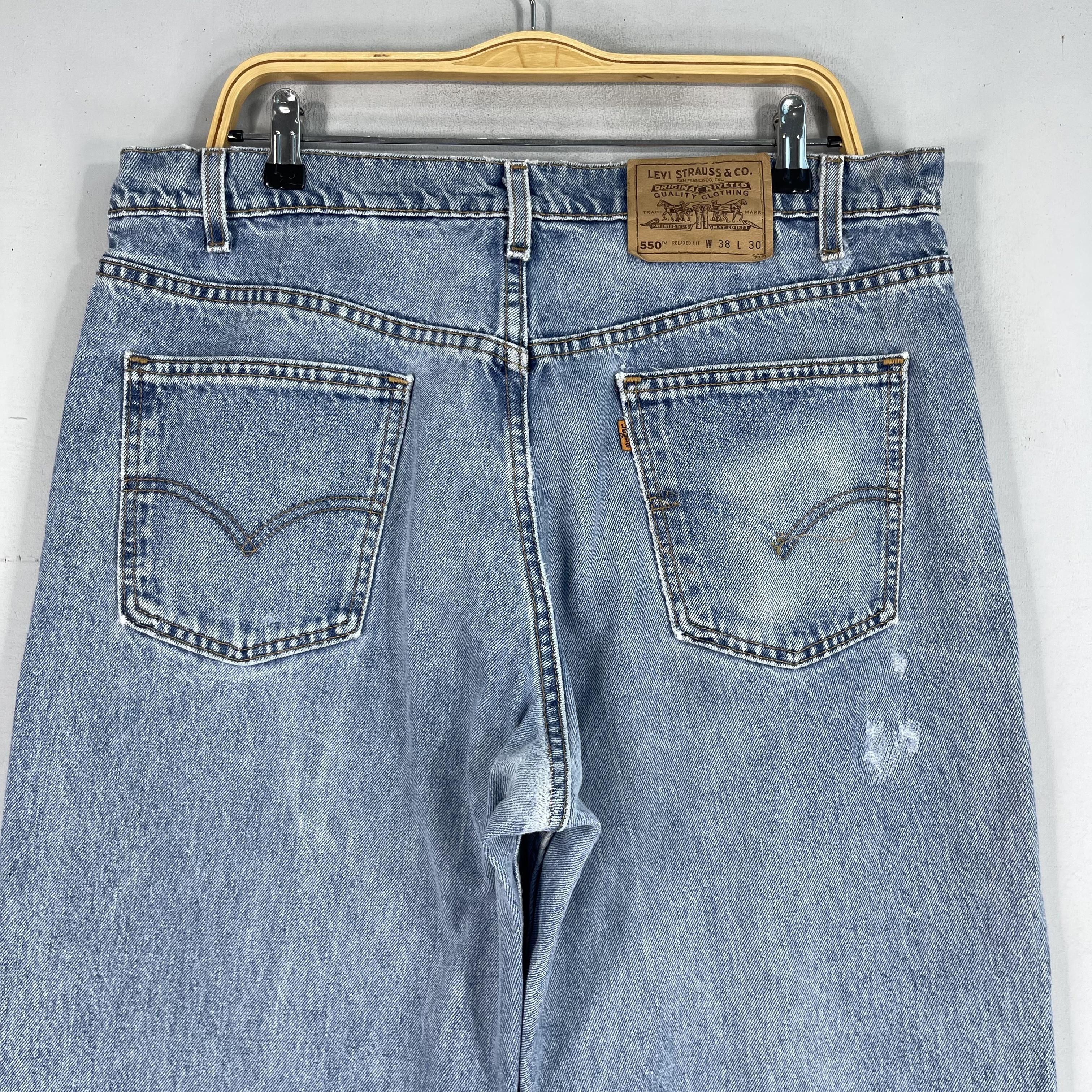 Levi's × Vintage Size 36 Vintage Levis 550 Orange Tab Reinforced Jeans Size US 36 / EU 52 - 9 Thumbnail