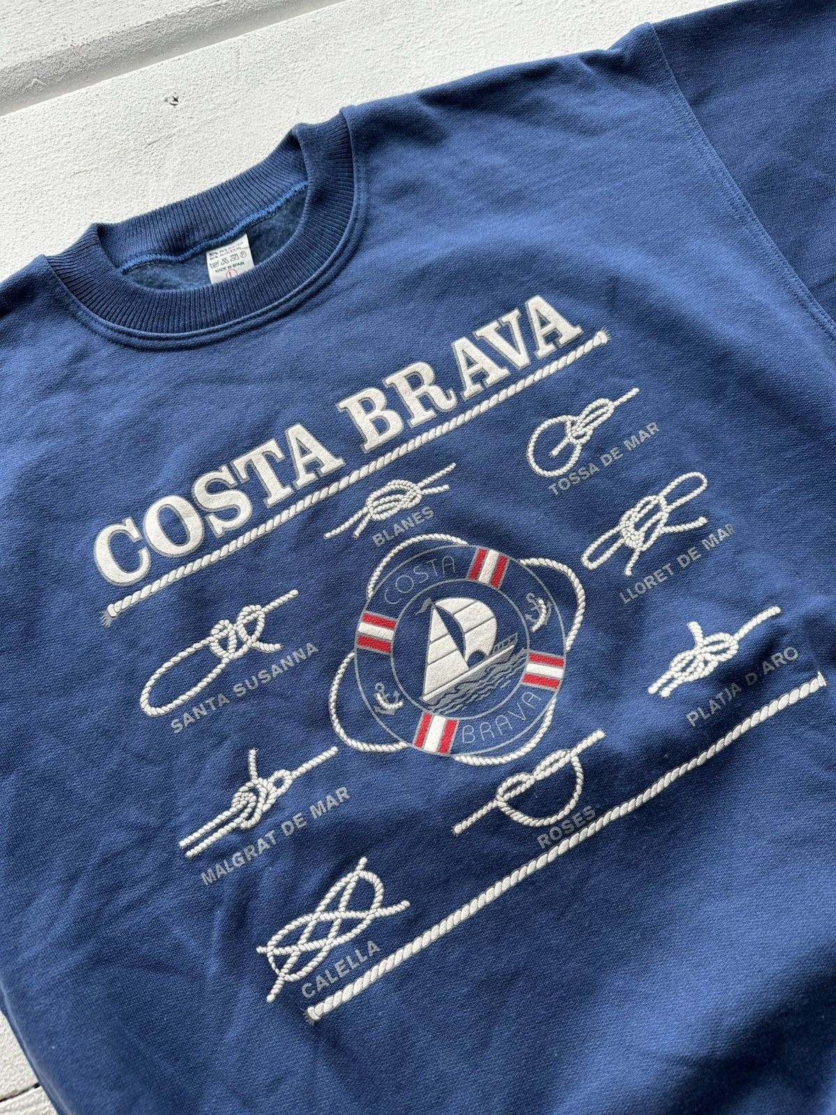 Other × Vintage 🚨Vintage 90s COSTA BRAVA SPAIN RARE Sweatshirt y2k BIG LOGO Size US L / EU 52-54 / 3 - 4 Thumbnail