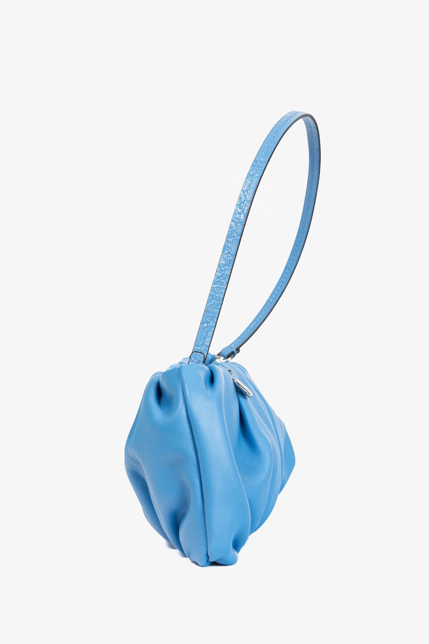 Staud STAUD Bean Marine Ruched-Leather Convertible Mini Bag Size ONE SIZE - 3 Thumbnail