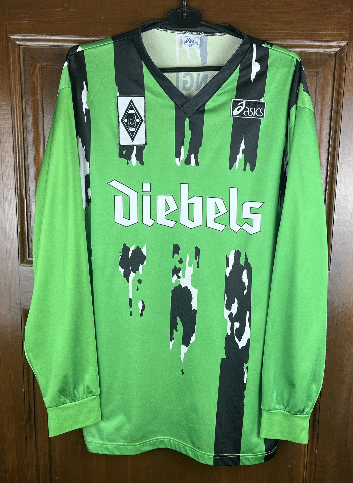 image of Borussia Mönchengladbach Asics 1994-1995 Football Jersey, Men's (Size 2XL)