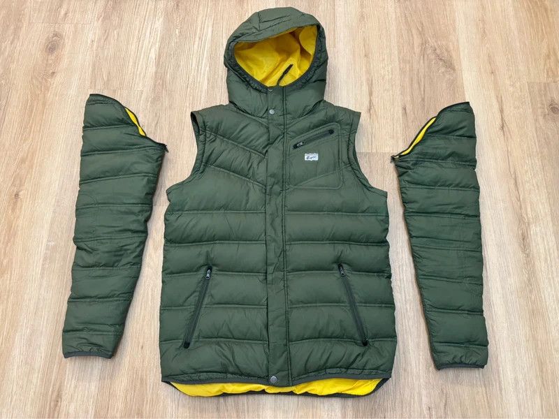 Onitsuka Tiger Onitsuka Tiger Asics Down Puffer Jacket Vest 2in1 Japan rare Size US M / EU 48-50 / 2 - 2 Thumbnail