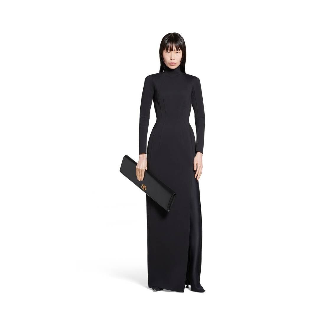 Balenciaga o1bcso1str0525 Fitted Gown in Black Size L / US 10 / IT 46 - 3 Thumbnail