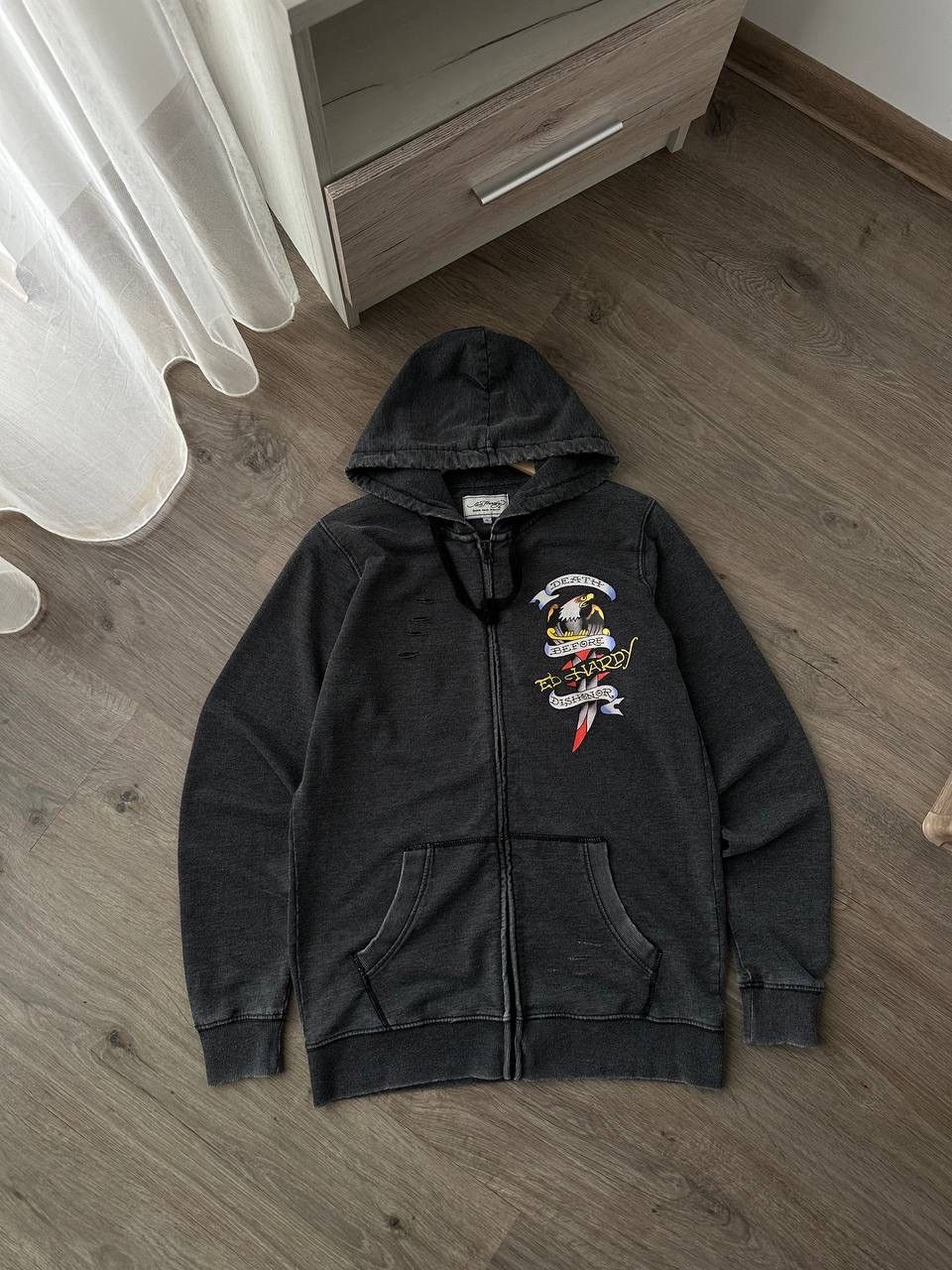 Christian Audigier × Ed Hardy × Vintage Vintage Ed Hardy Christian Audigier Style Hoodie Size US L / EU 52-54 / 3 - 1 Thumbnail